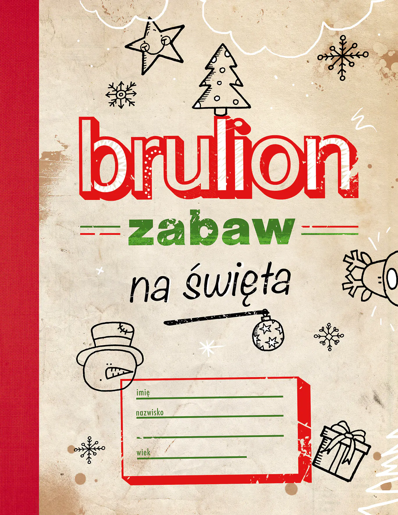 Książka - Brulion zabaw na święta