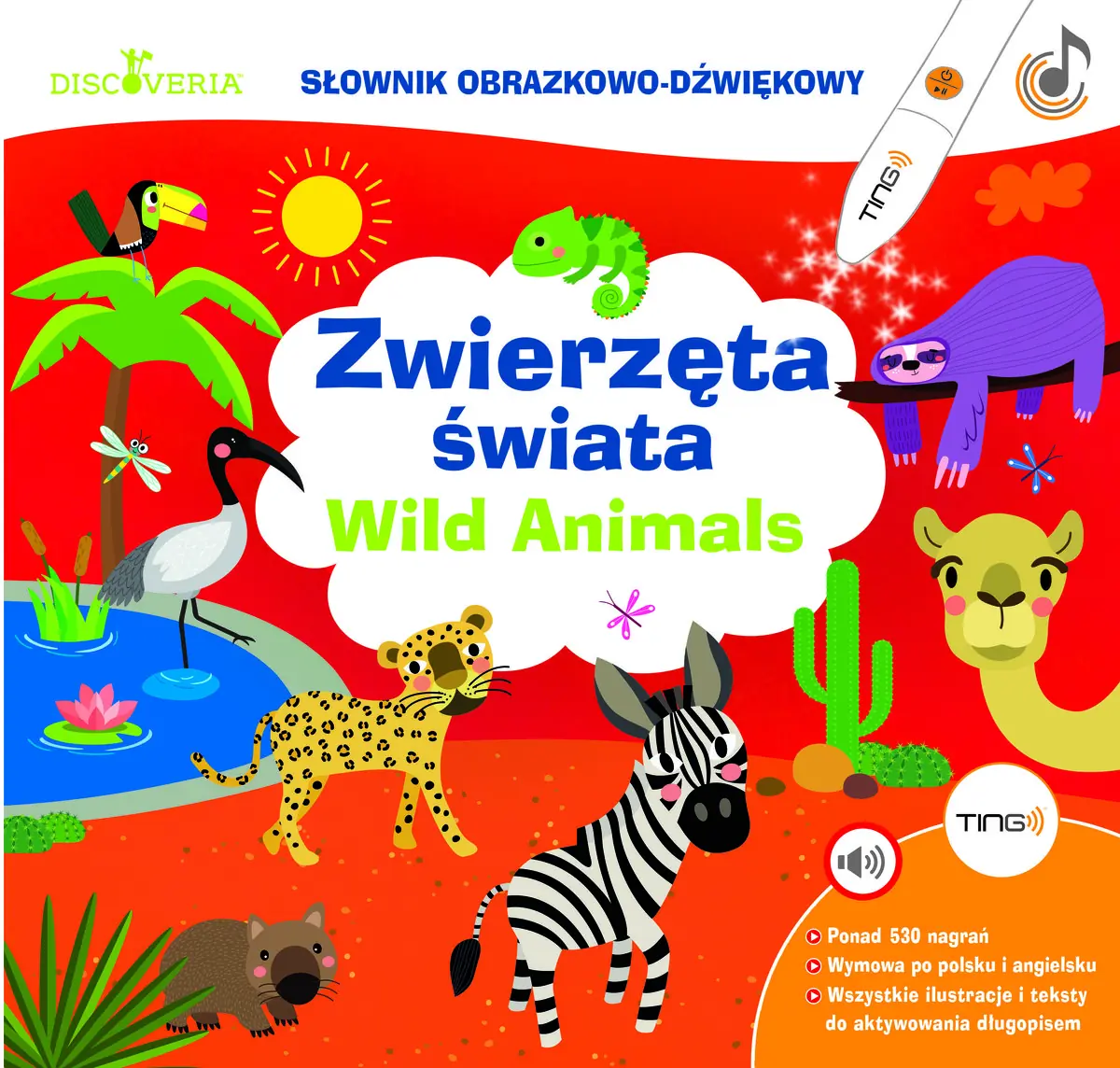 Książka - Ting. Zwierzęta świata. Wild animals 