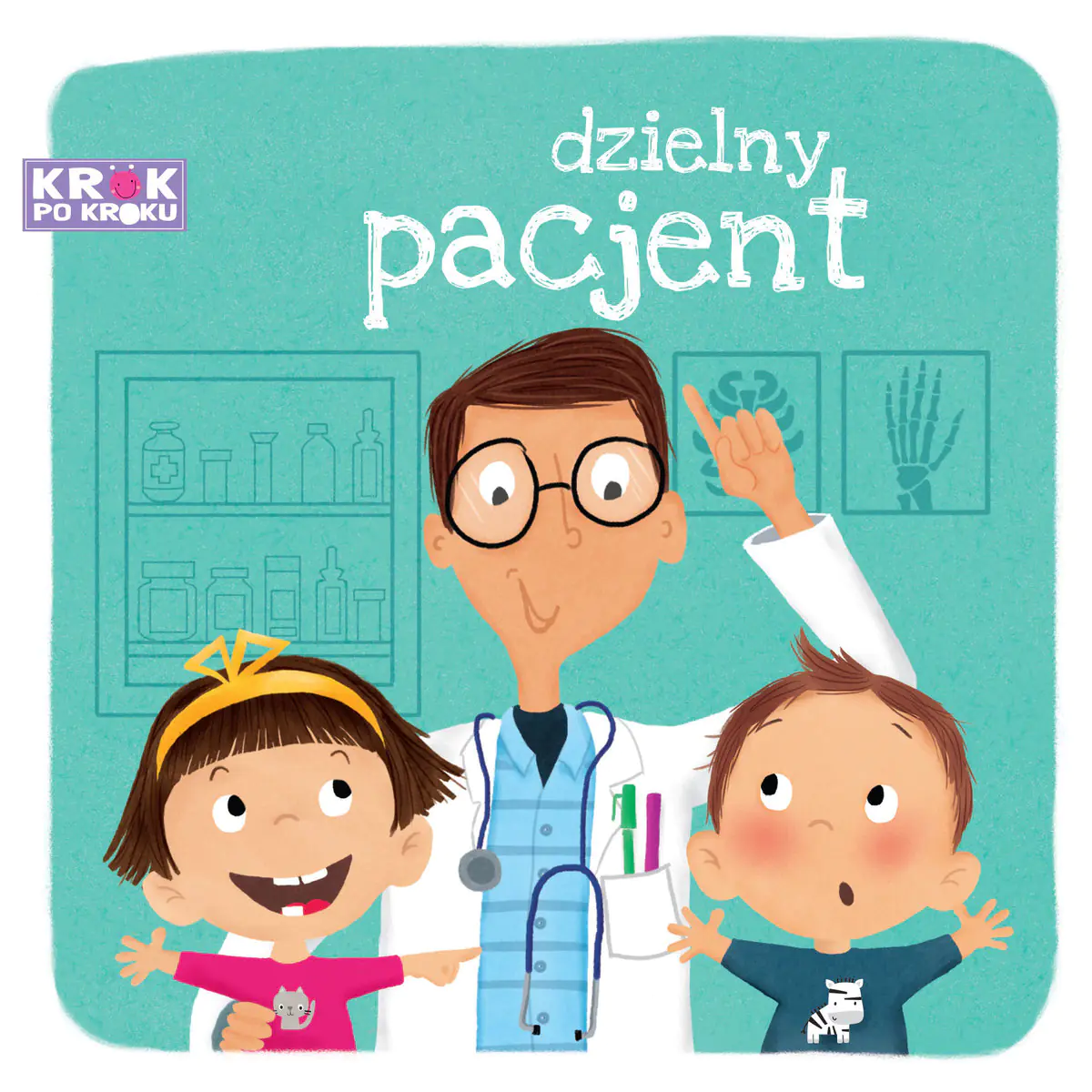 Książka - Krok po kroku. Dzielny pacjent