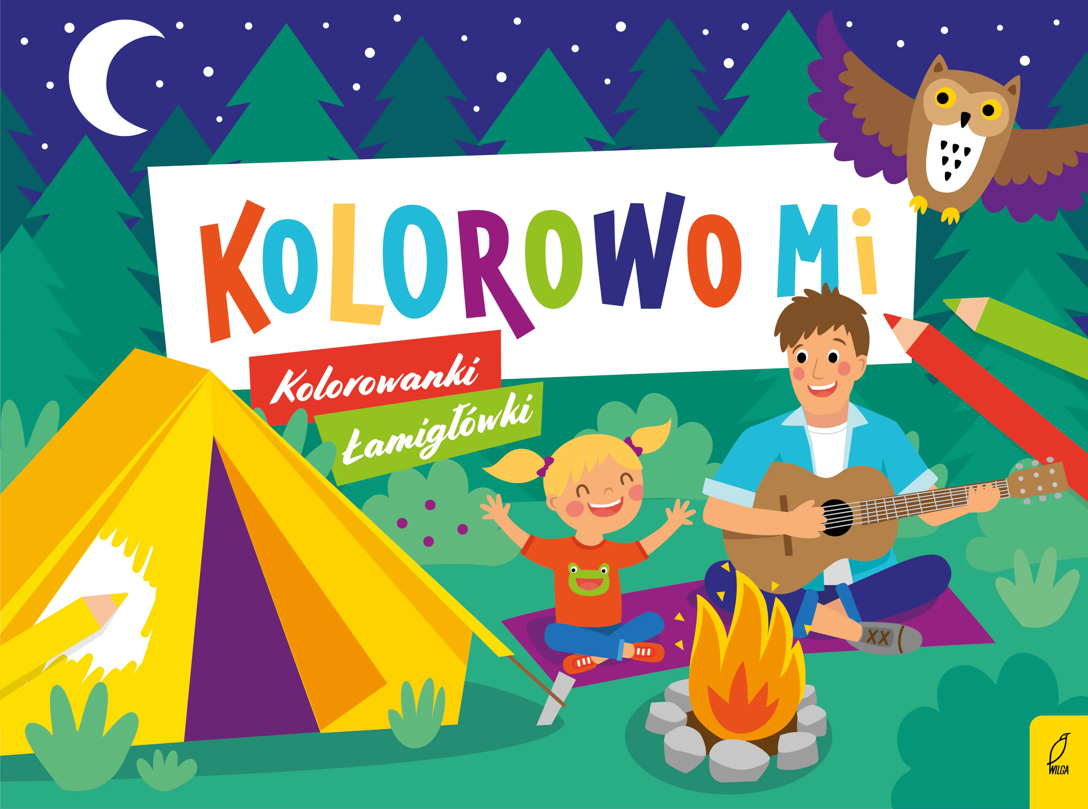 Książka - Kolorowo mi. Kolorowanki łamigłówki. Część 2