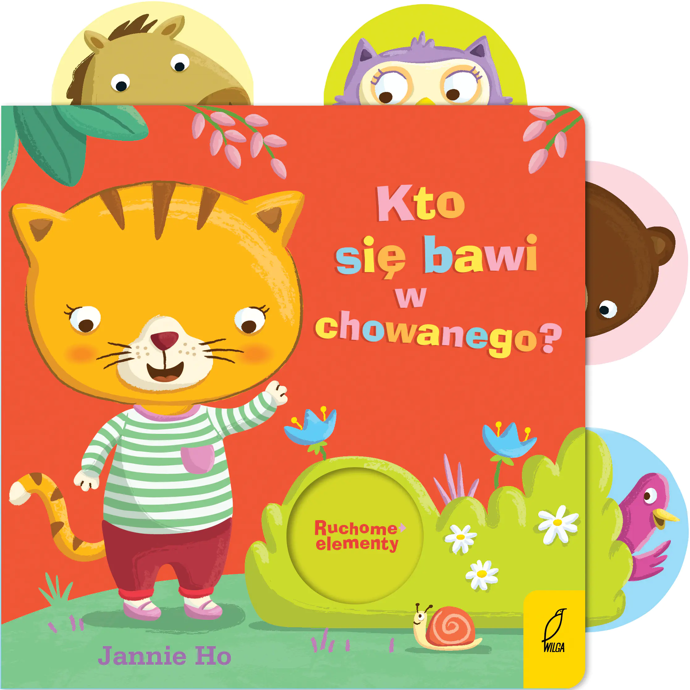 Książka - Kto się bawi w chowanego? Ruchome elementy