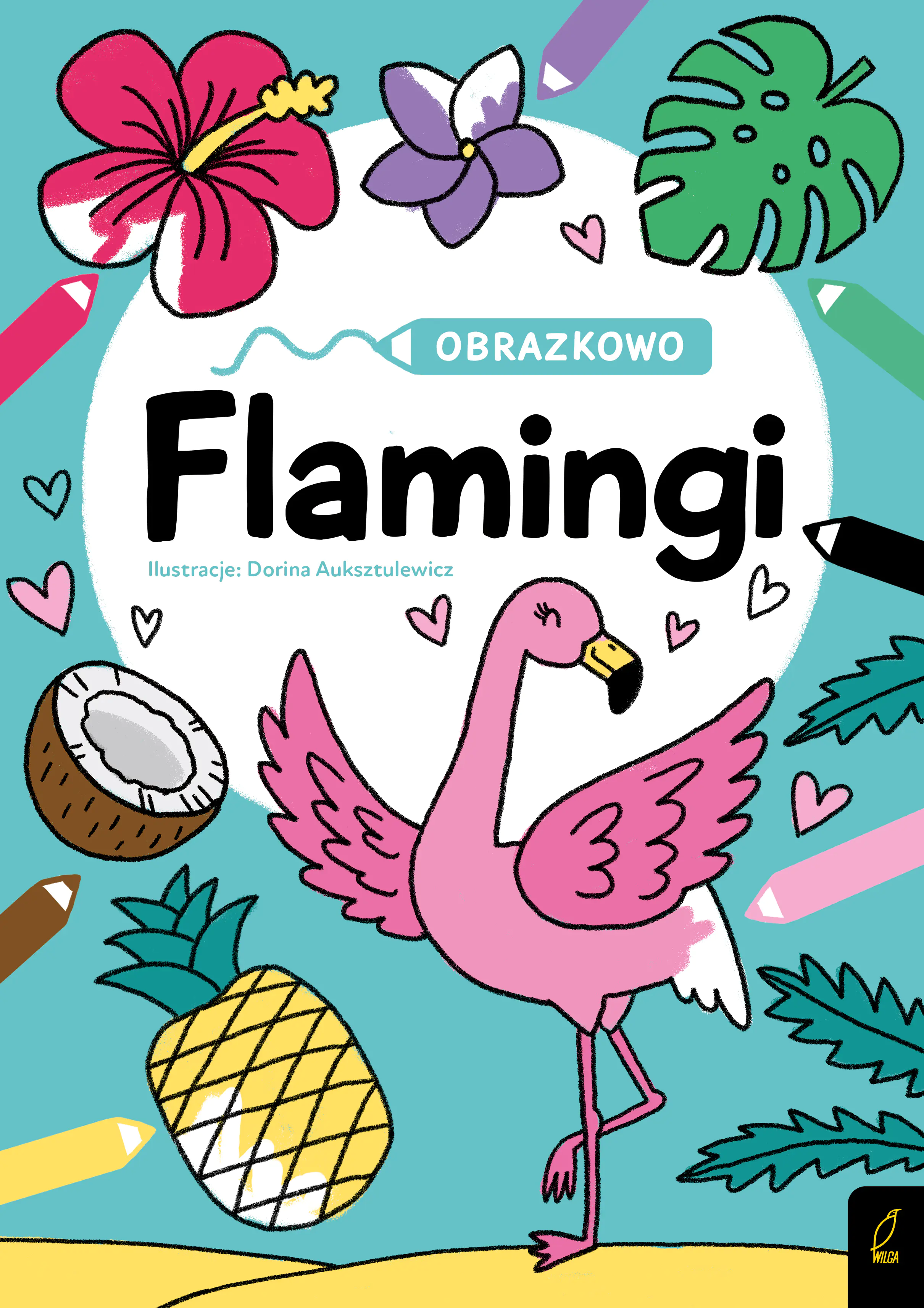 Książka - Obrazkowo. Flamingi