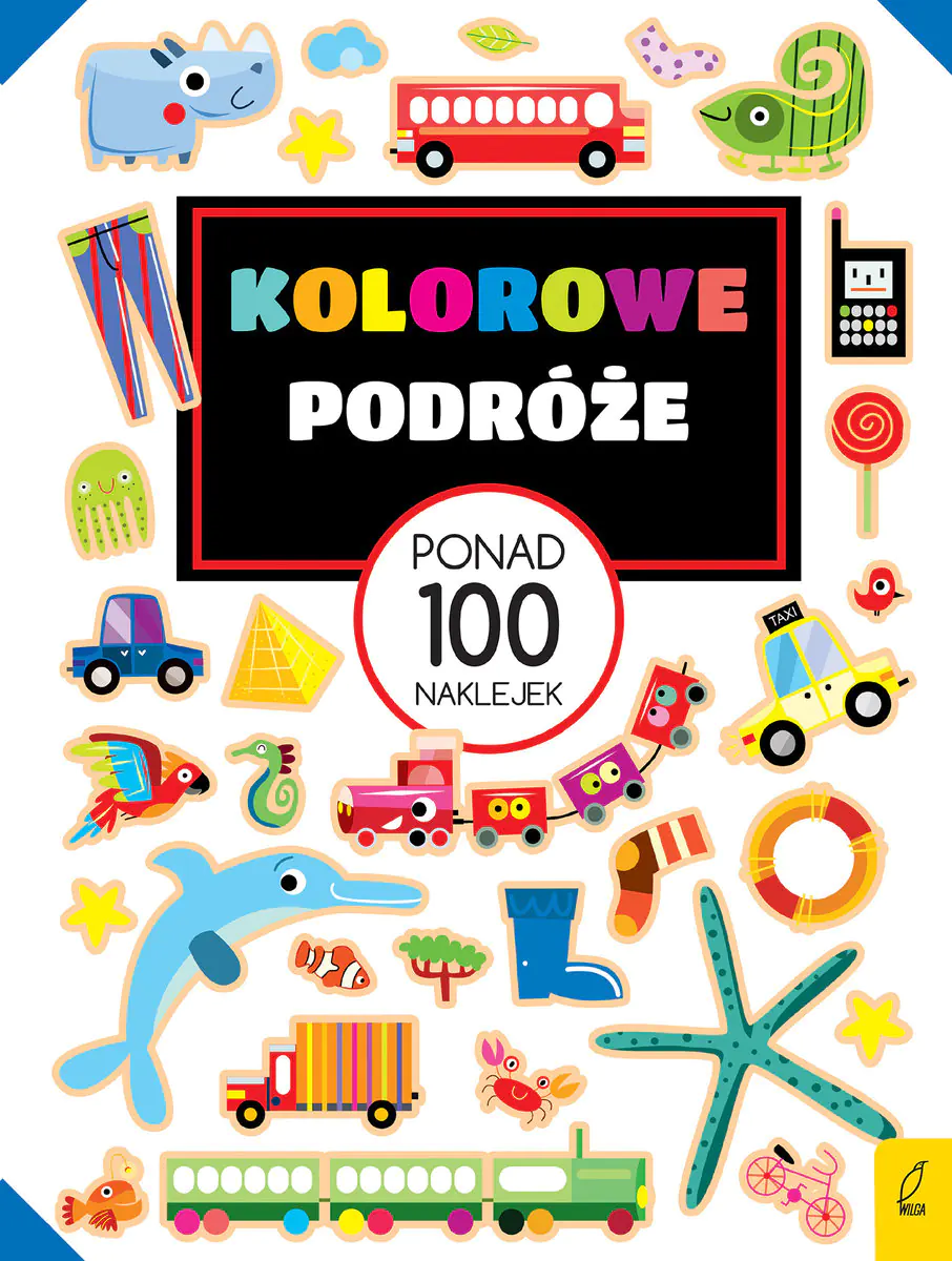 Książka - Kolorowe podróże. Ponad 100 naklejek