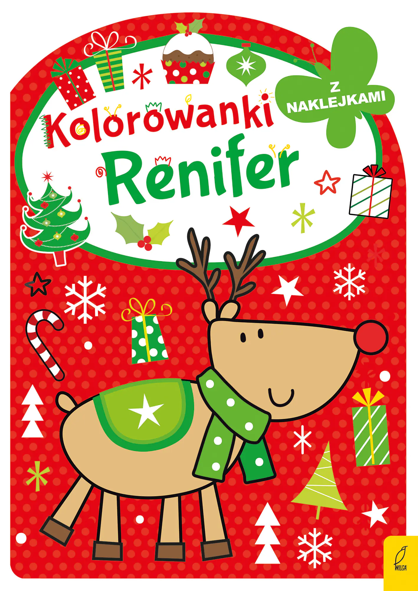 Książka - Kolorowanka z wykrojnikiem. Renifer