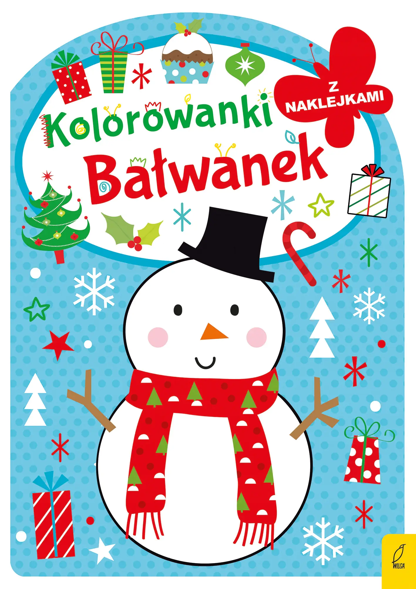 Książka - Kolorowanka z wykrojnikiem. Bałwanek