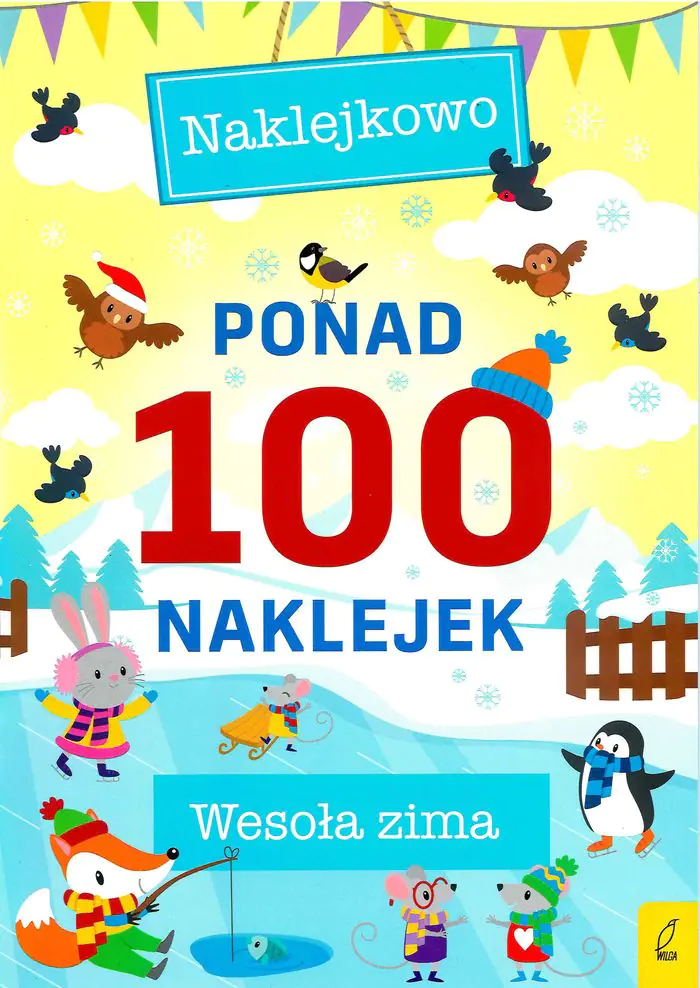 Książka - Ponad 100 naklejek. Wesoła zima