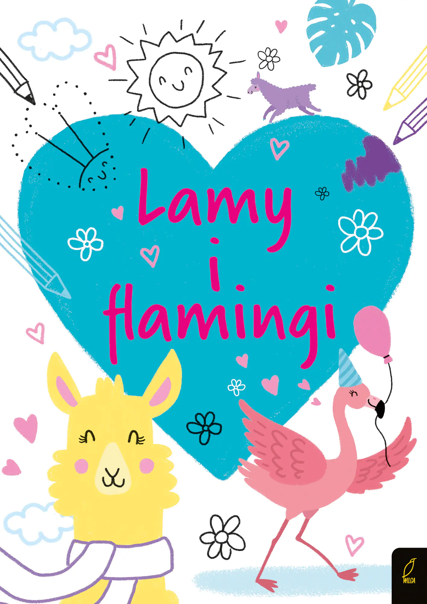 Książka - Koloruję. Lamy i flamingi
