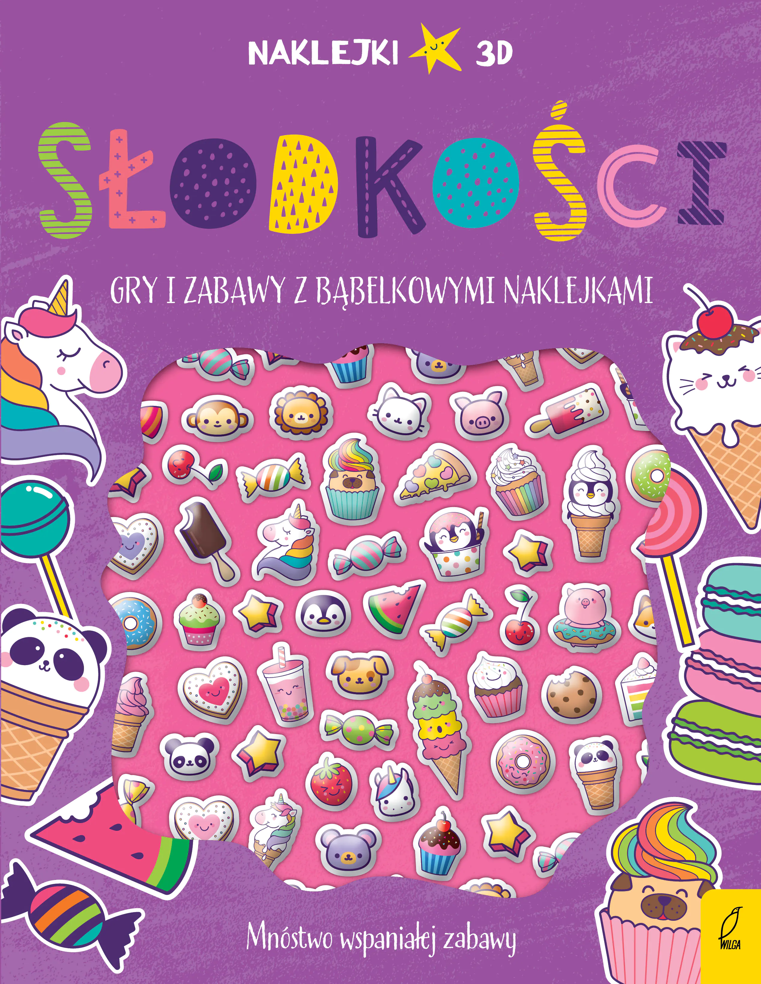 Książka - Słodkości. Wypukłe naklejki