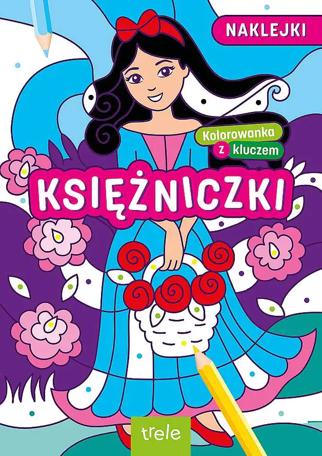 Książka - Kolorowanki z kluczem. Księżniczki