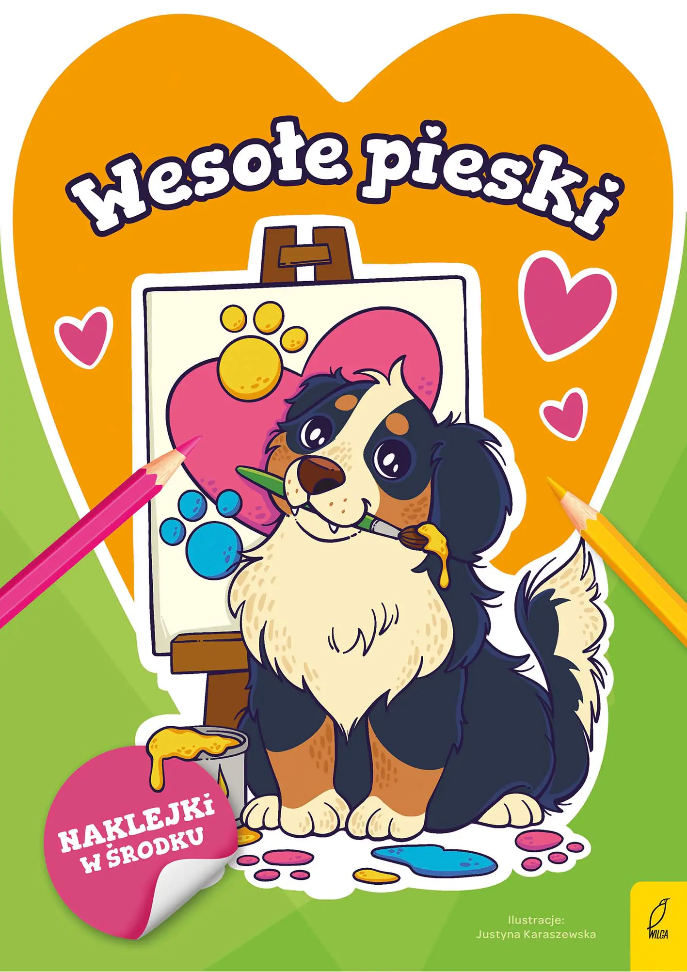 Książka - Foksal, Malowanka 205x290, wesołe pieski naklejki, 094895