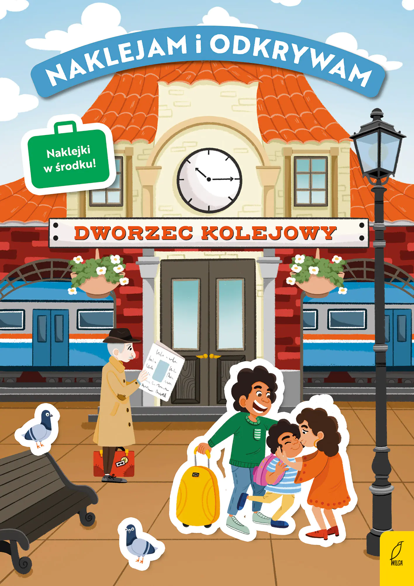 Książka - Dworzec kolejowy. Naklejam i odkrywam