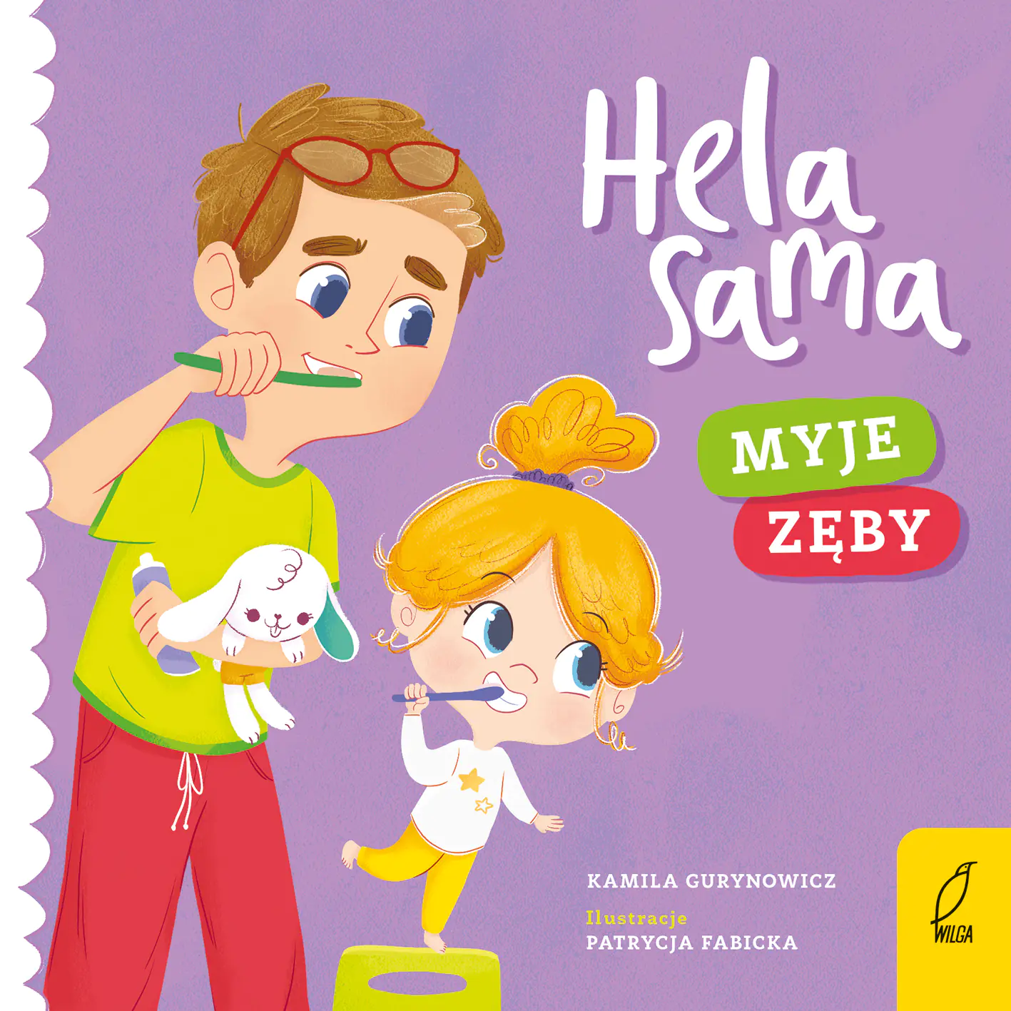 Książka - Hela sama. Myje zęby