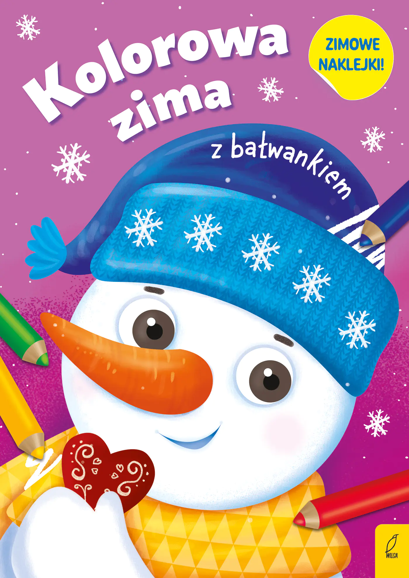 Książka - Kolorowa zima. Kolorowa zima z bałwankiem