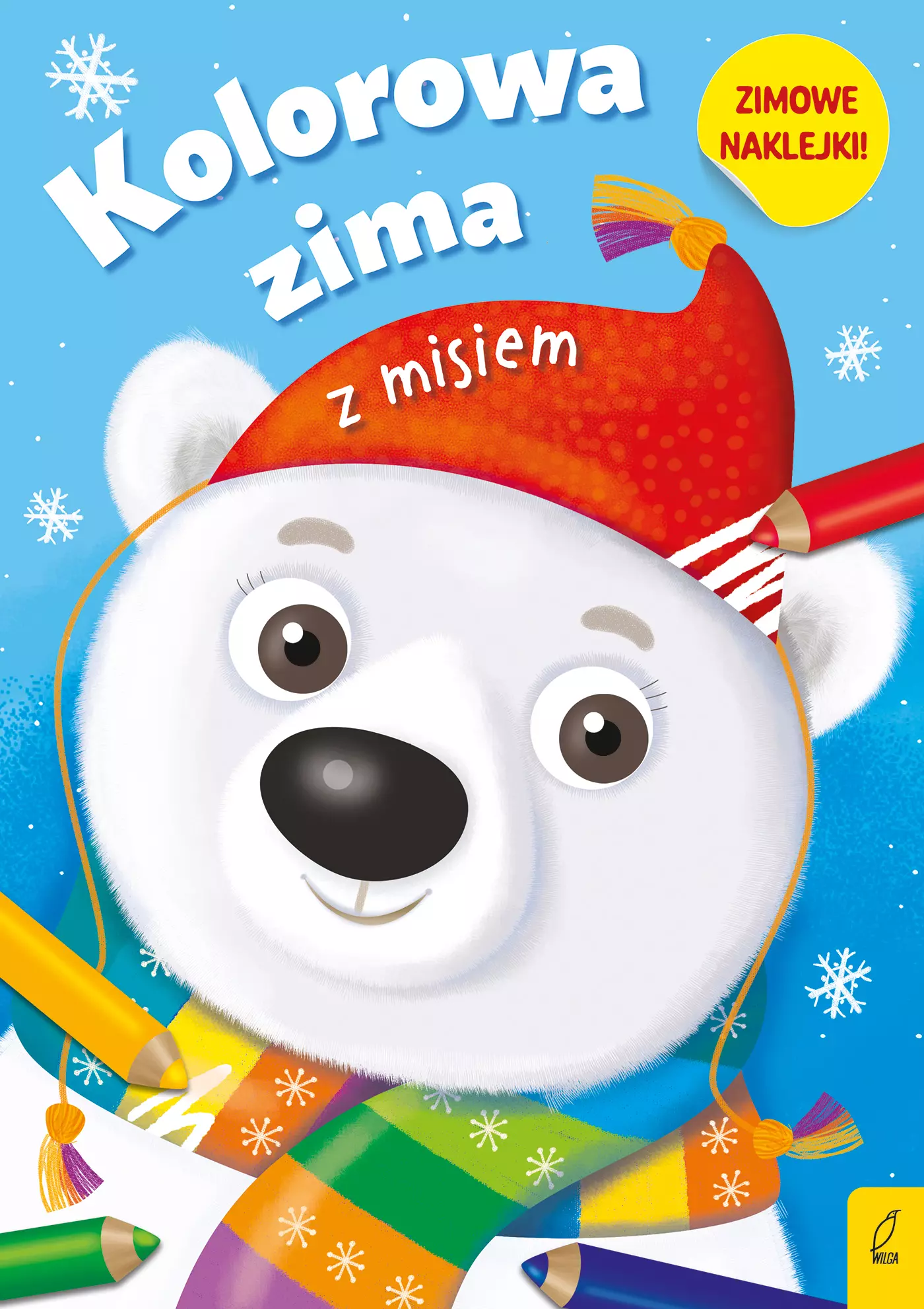 Książka - Kolorowa zima. Kolorowa zima z misiem