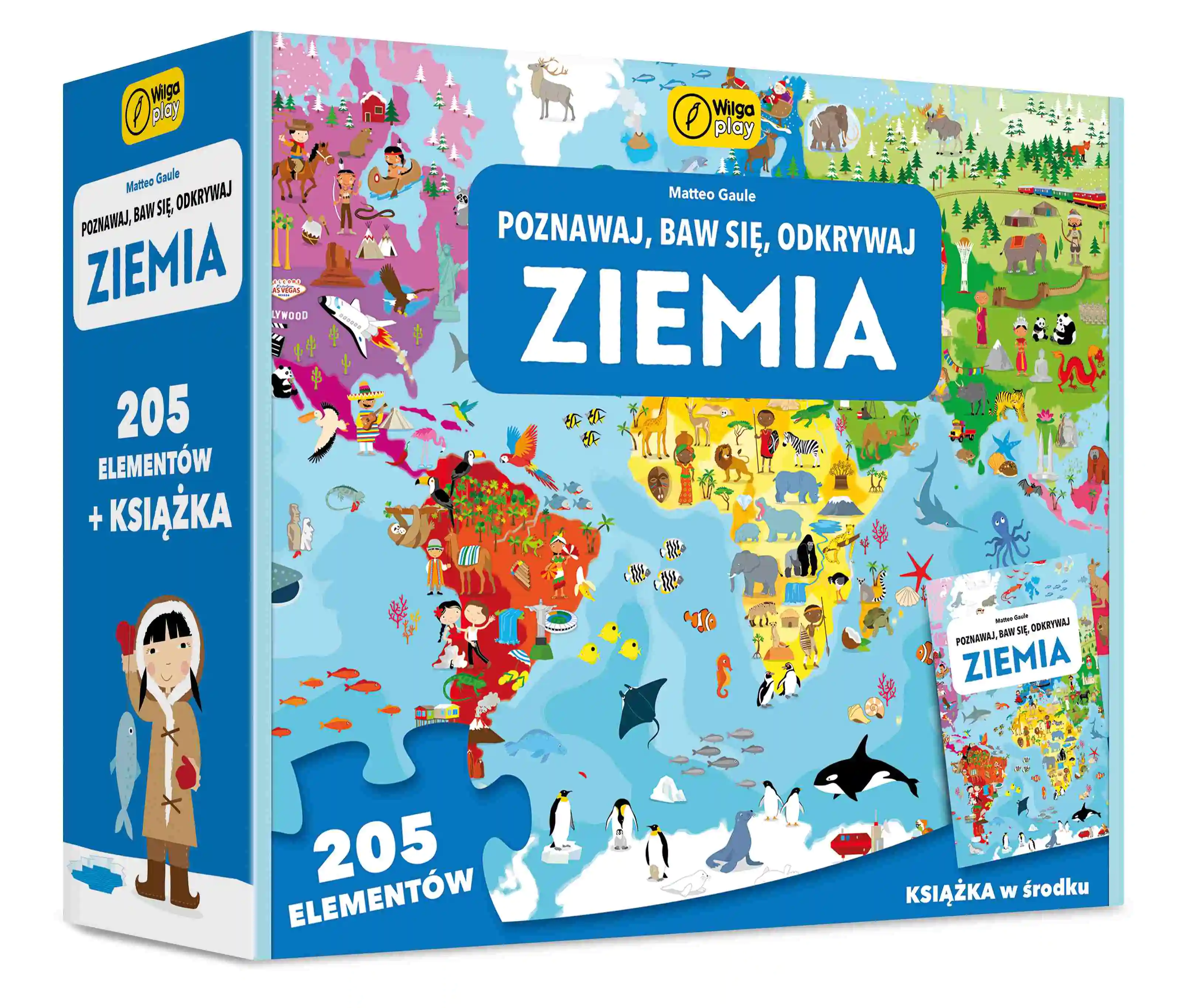 Książka - Ziemia. Poznawaj, baw się, odkrywaj. Puzzle i książka