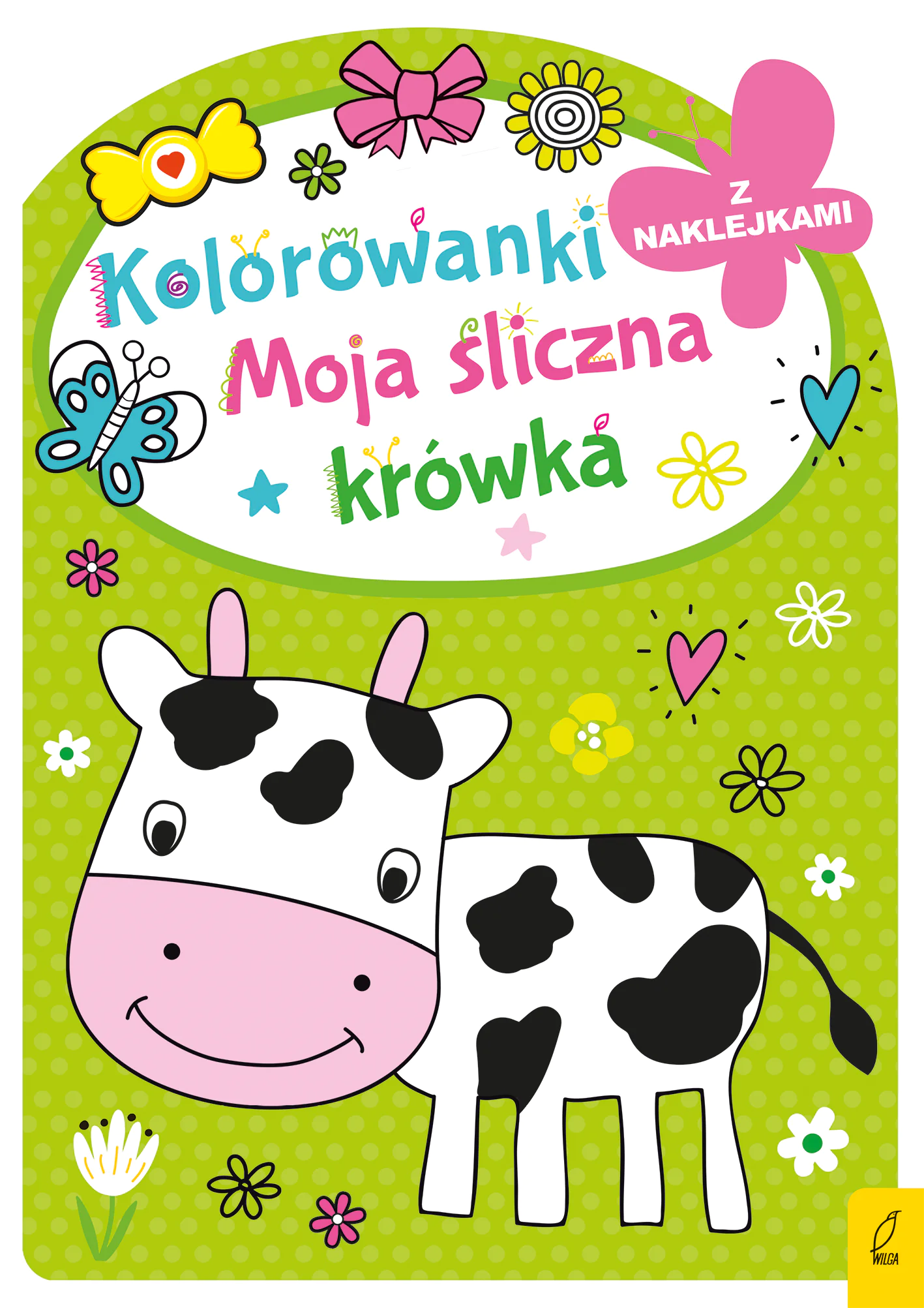 Książka - Foksal, Malowanka, 205x285, moja śliczna, krówka naklejki, 98756