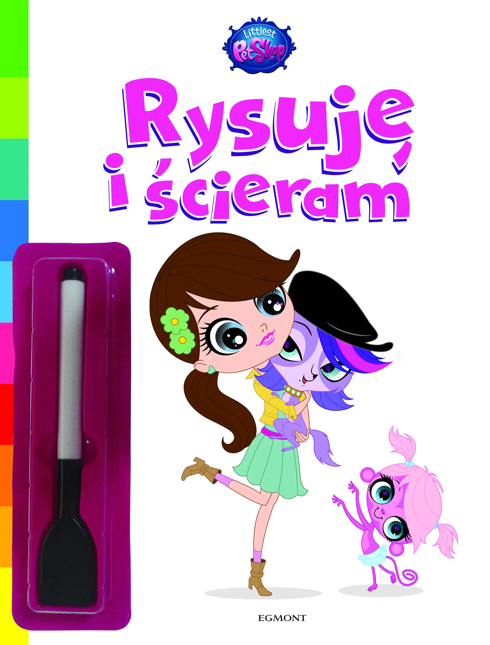 Książka - Rysuję i ścieram. Littlest Pet Shop