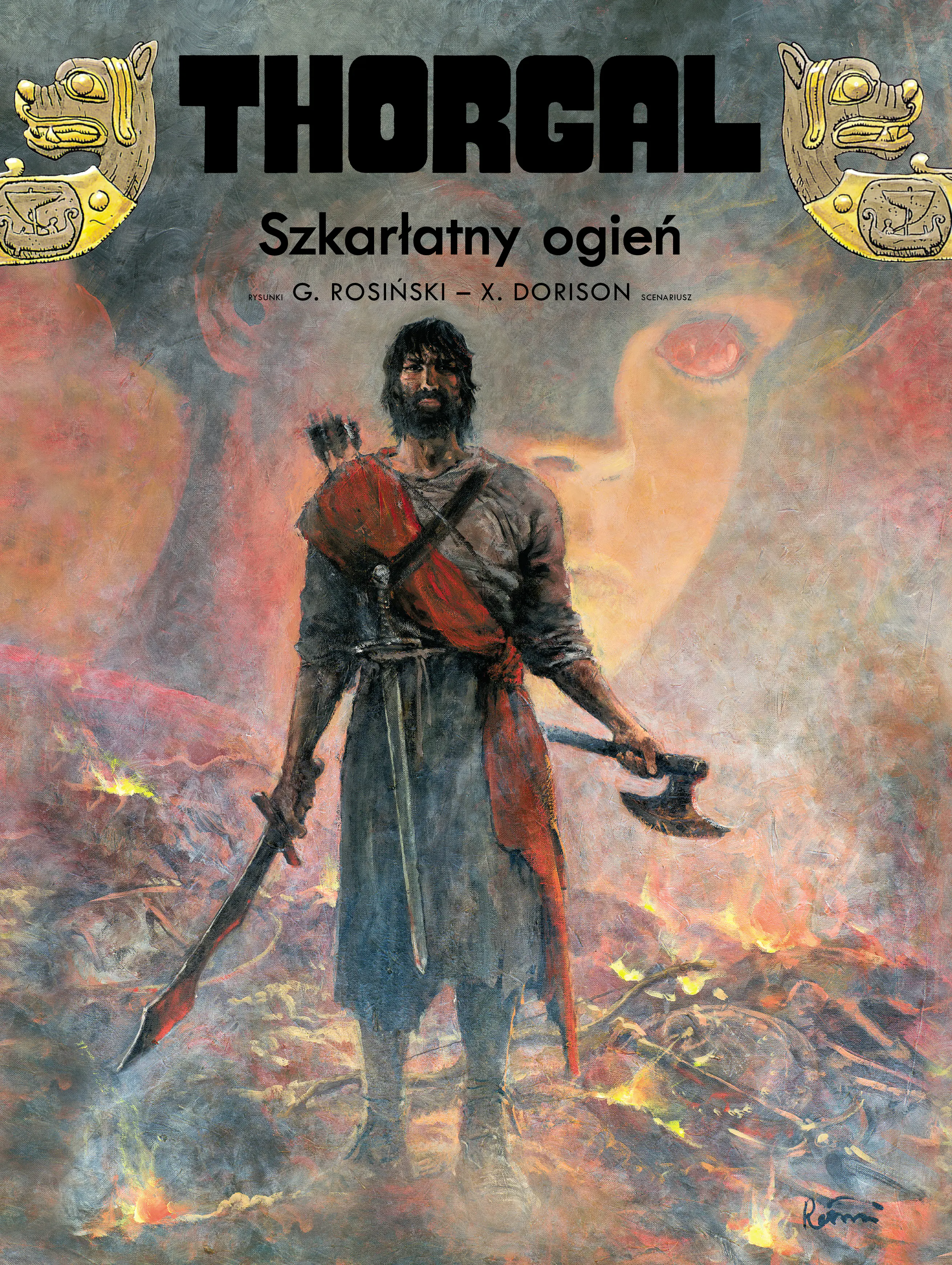 Książka - Szkarłatny ogień. Thorgal. Tom 35