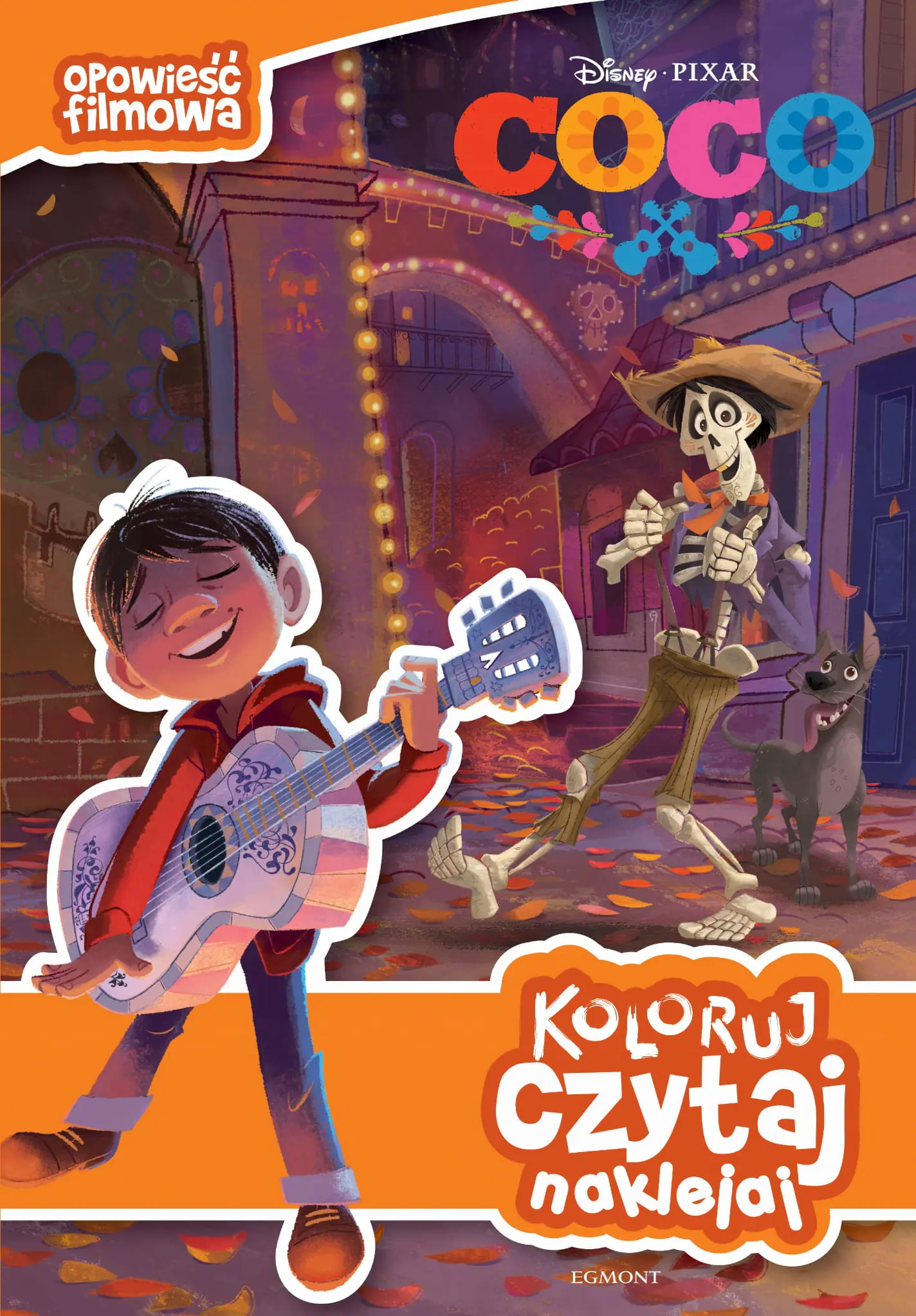 Książka - Coco. Koloruj, czytaj, naklejaj