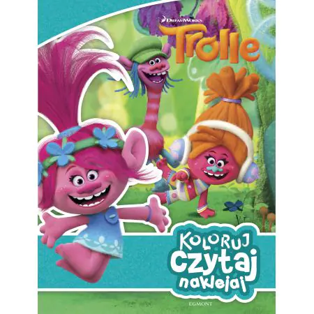Książka - Koloruj, czytaj, naklejaj. Trolle