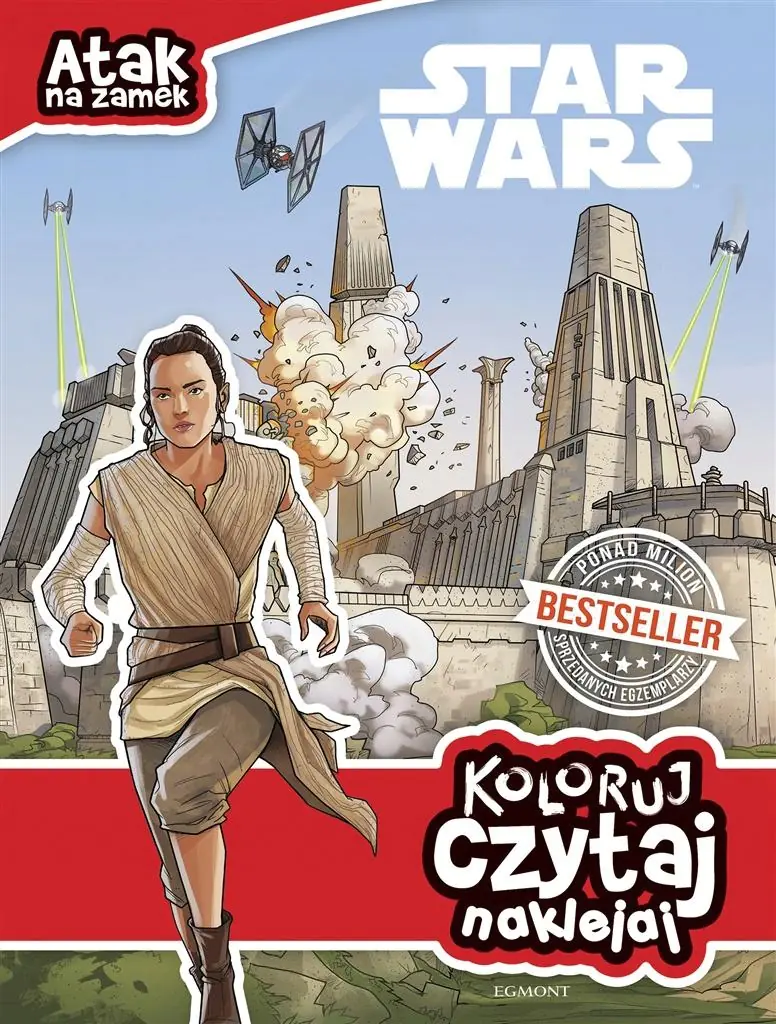 Książka - Atak na zamek. Star Wars. Koloruj, czytaj, naklejaj