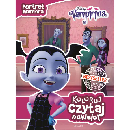 Książka - Koloruj, czytaj, naklejaj. Vampirina. Portret wampira