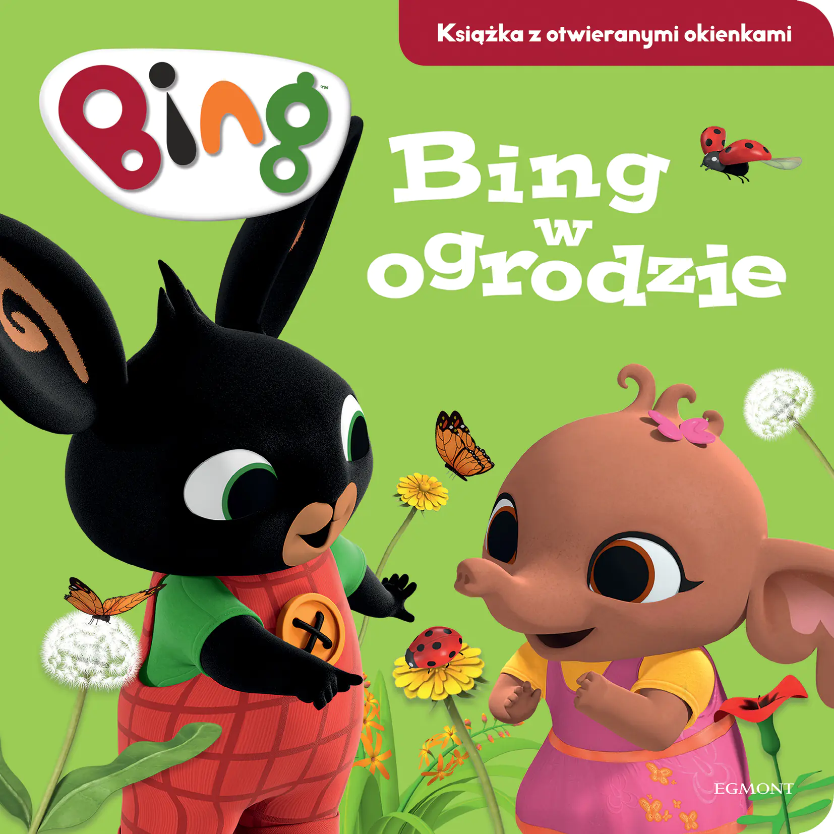 Książka - Bing w ogrodzie. Książka z otwieranymi okienkami