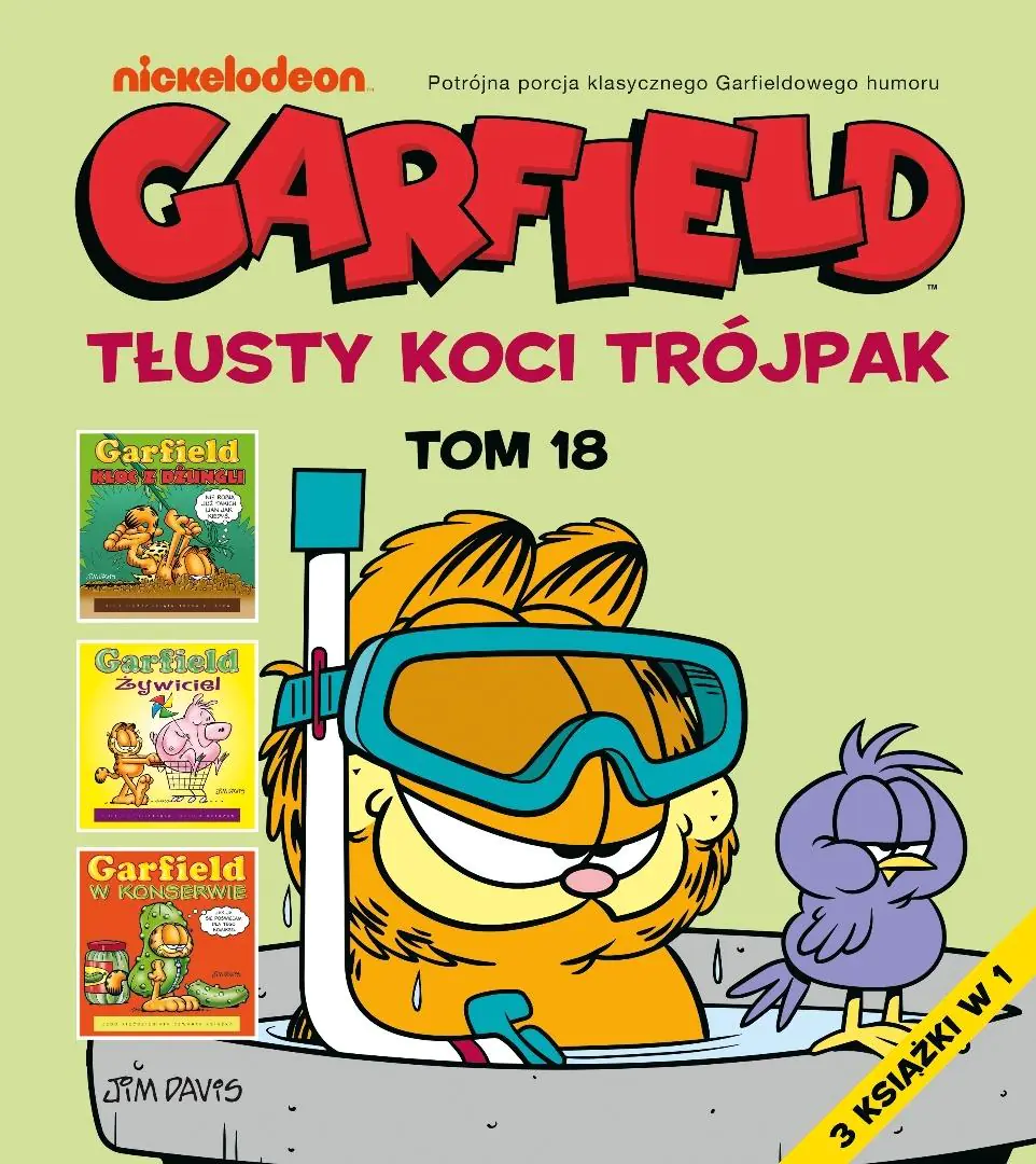 Książka - Garfield. Tłusty koci trójpak. Tom 18