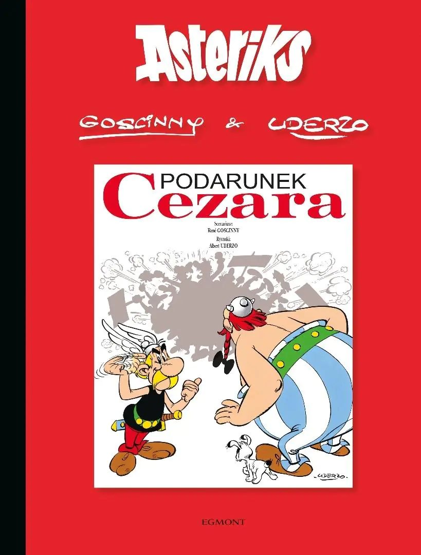 Książka - Asteriks. Tom 21. Podarunek Cezara (twarda oprawa)