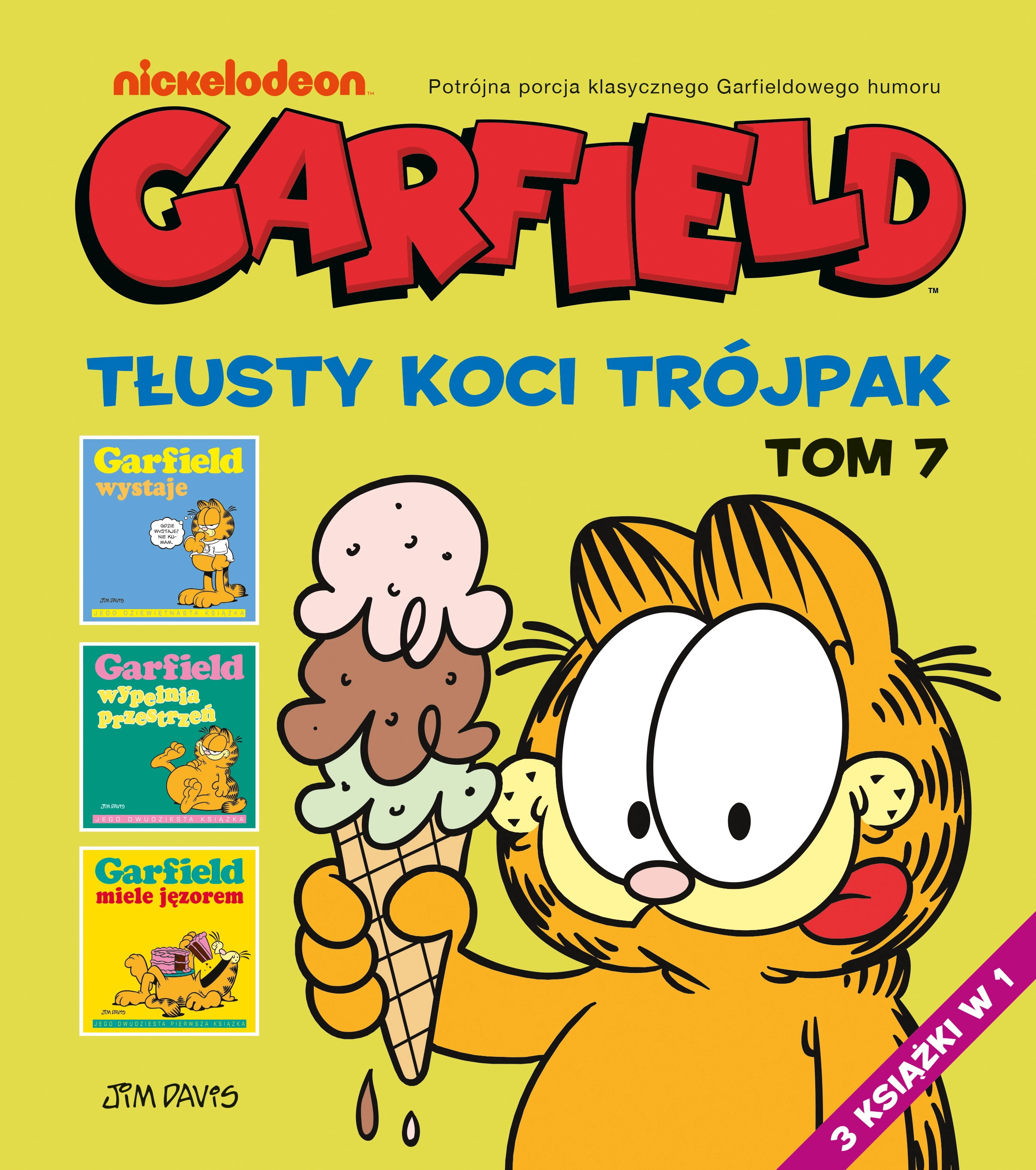 Książka - Garfield. Tłusty koci trójpak. Tom 7