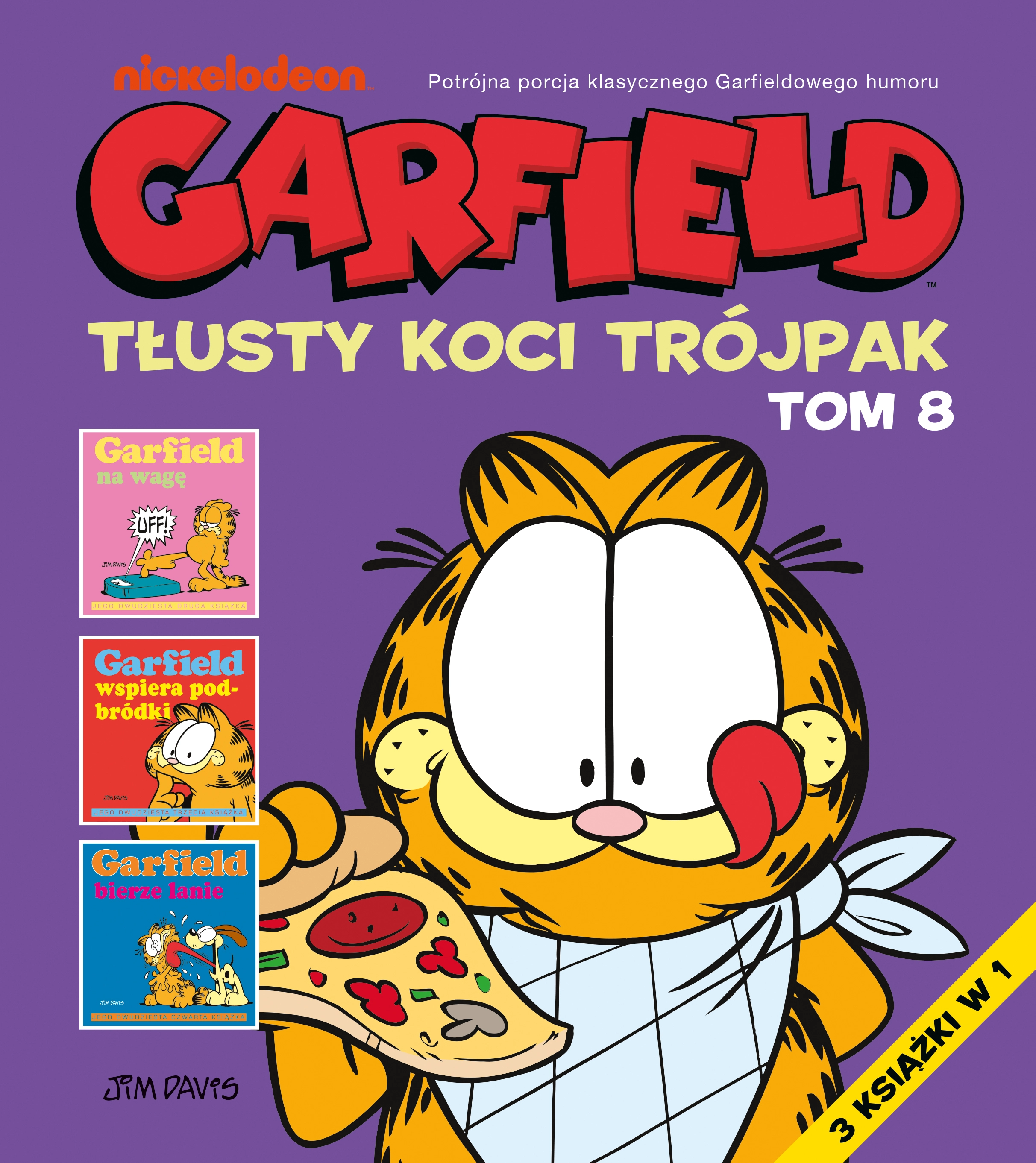 Książka - Garfield. Tłusty koci trójpak. Tom 8