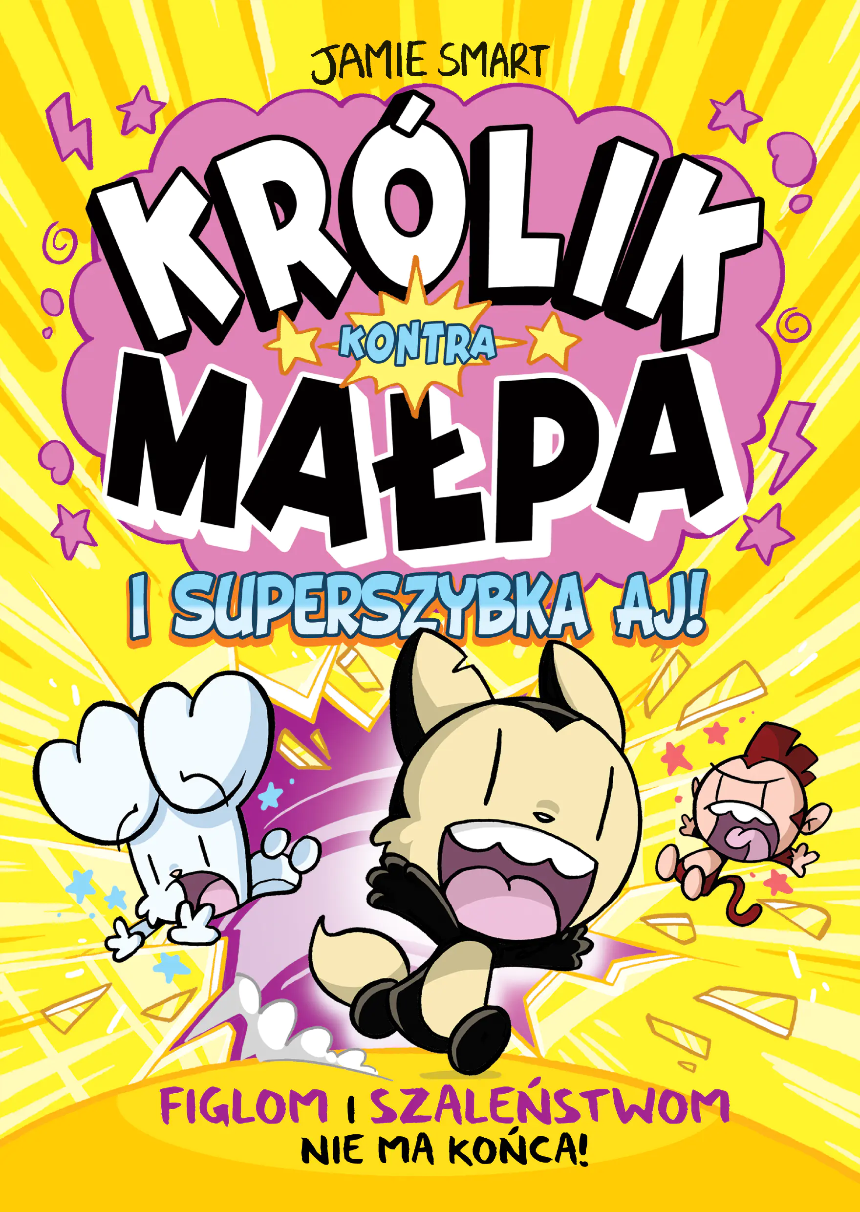 Książka - Królik Kontra Małpa i superszybka Aj. Tom 4
