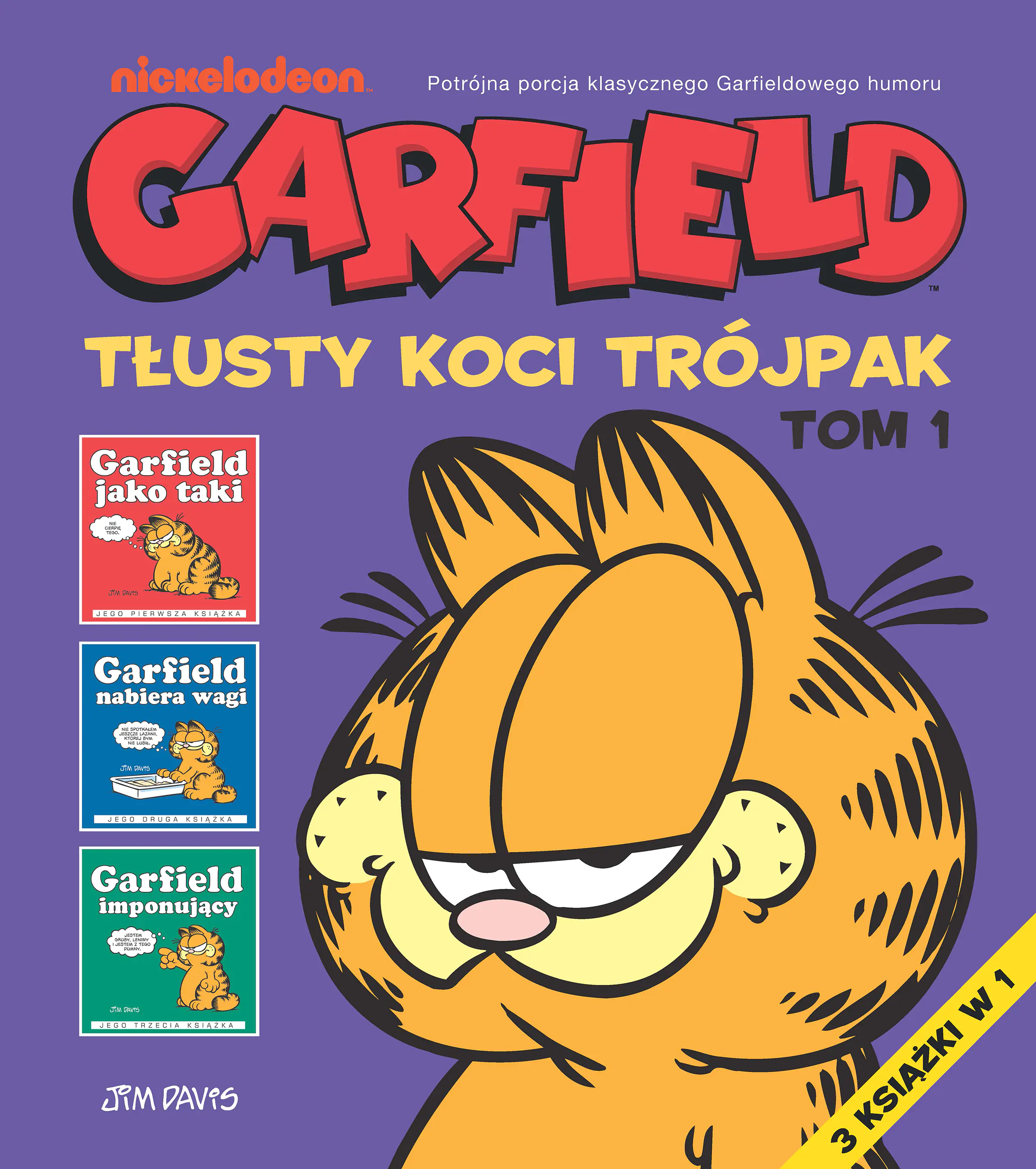 Książka - Garfield. Tłusty koci trójpak. Tom 1