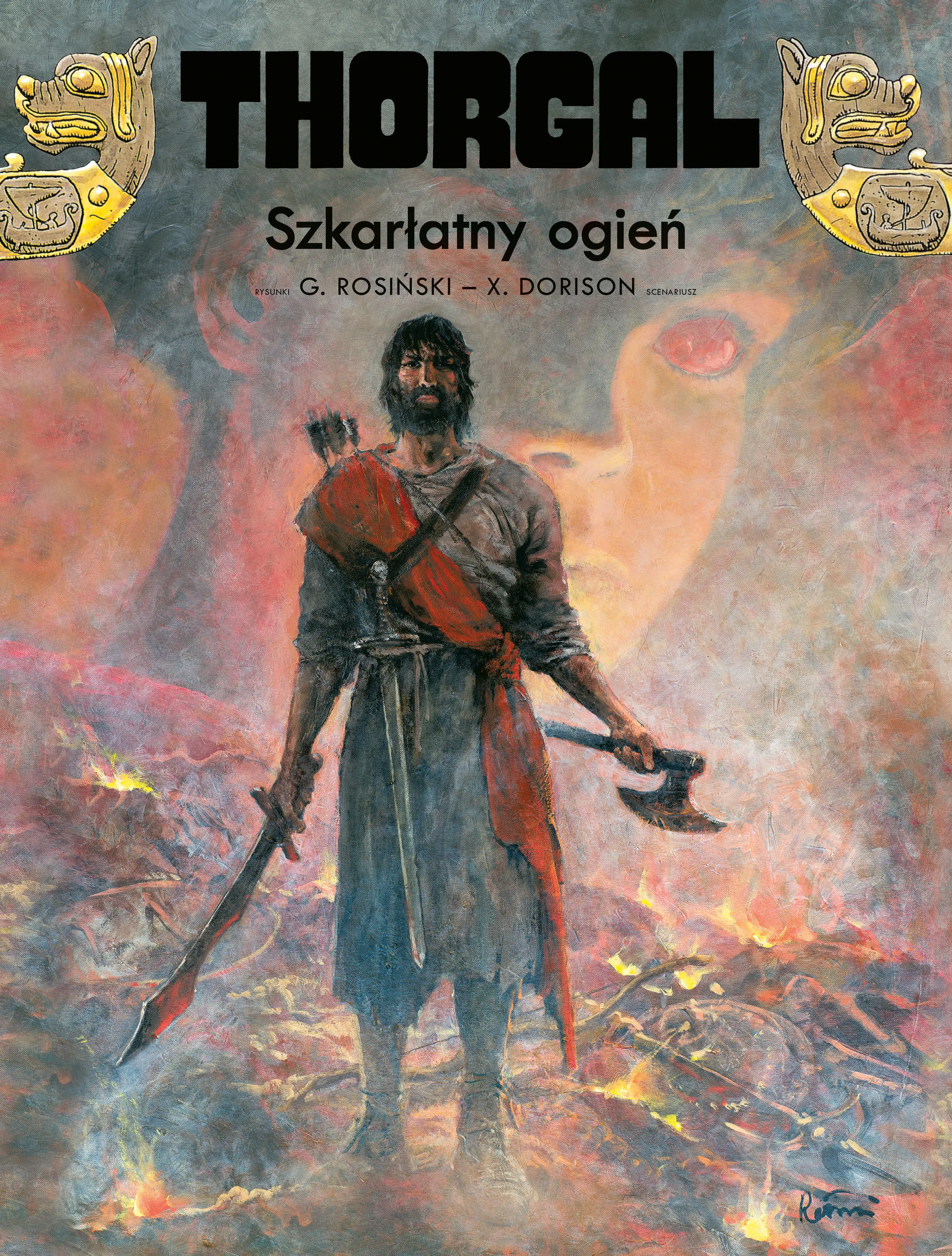 Książka - Szkarłatny ogień. Thorgal. Tom 35