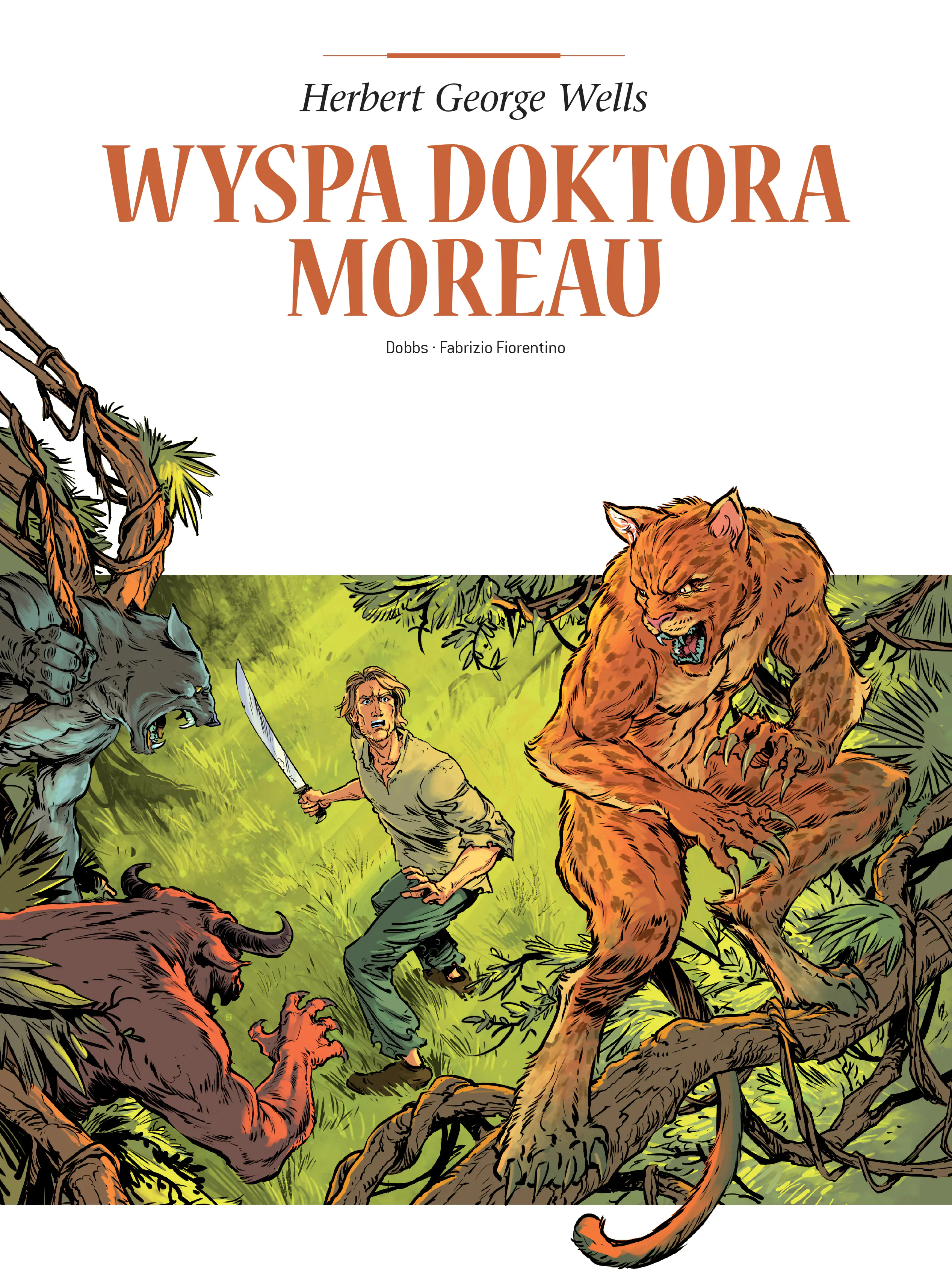 Książka - Adaptacje literatury. Wyspa doktora Moreau