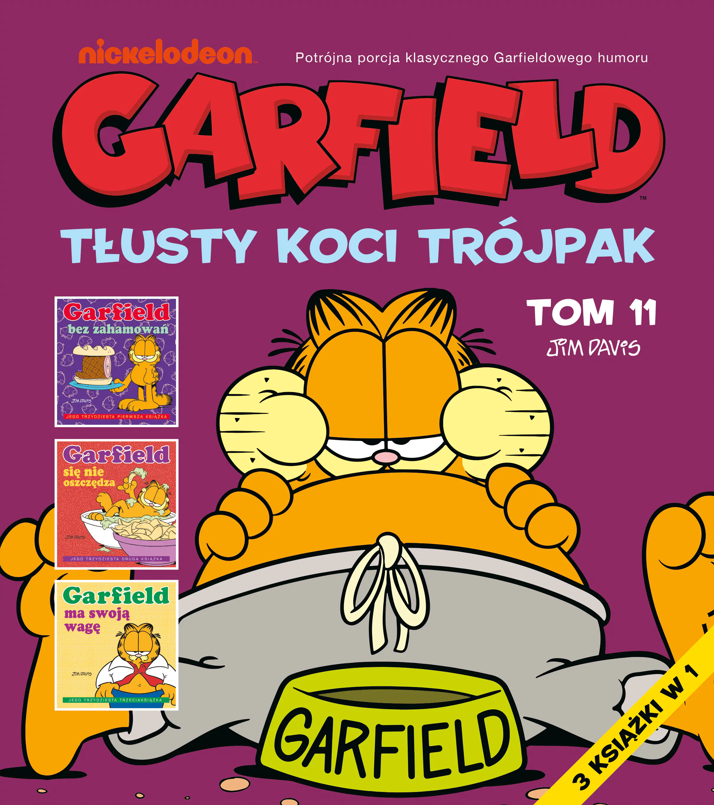 Książka - Garfield. Tłusty koci trójpak. Tom 11
