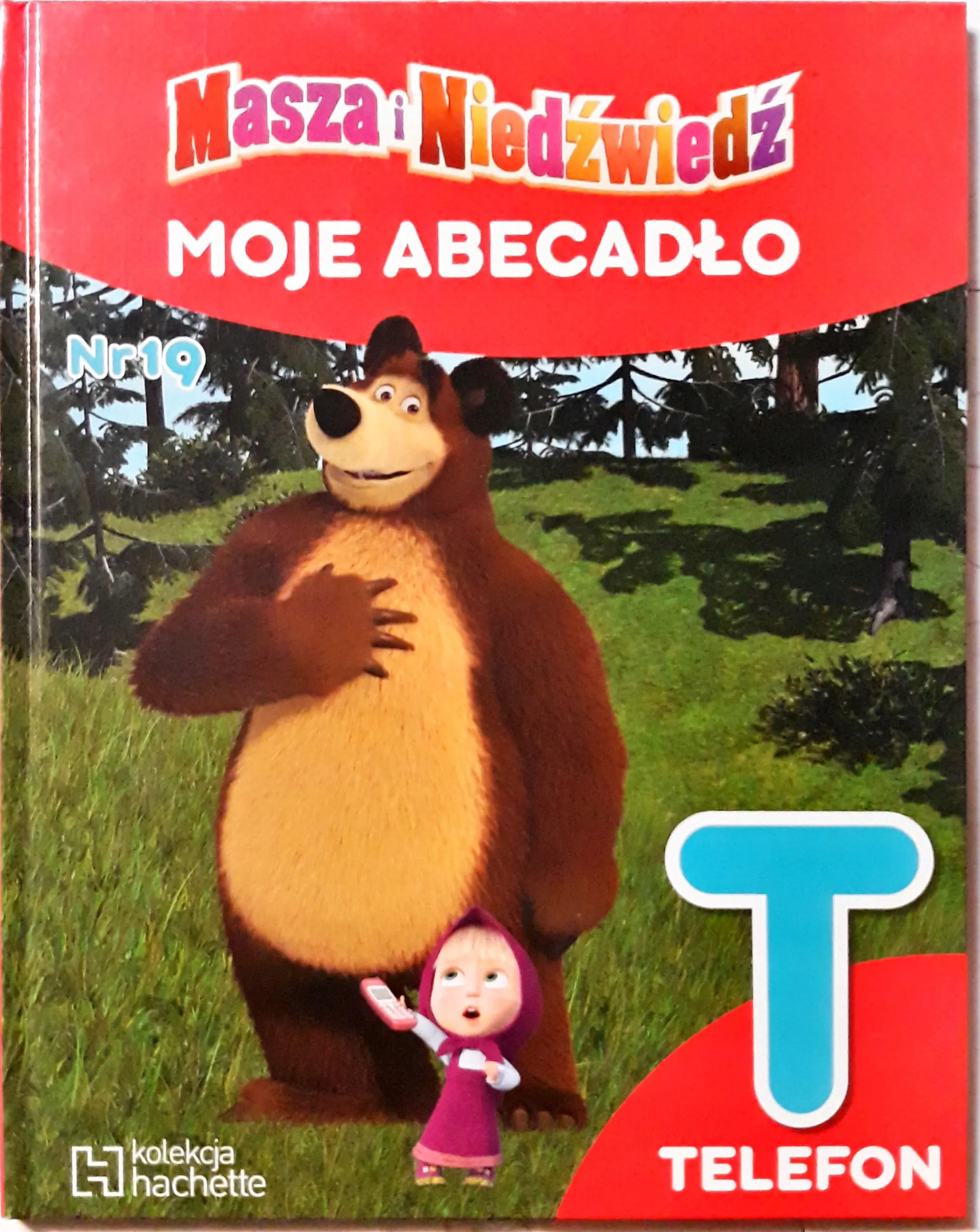 Książka - Moje abecadło nr 19 : Masza i niedźwiedź : T TELEFON