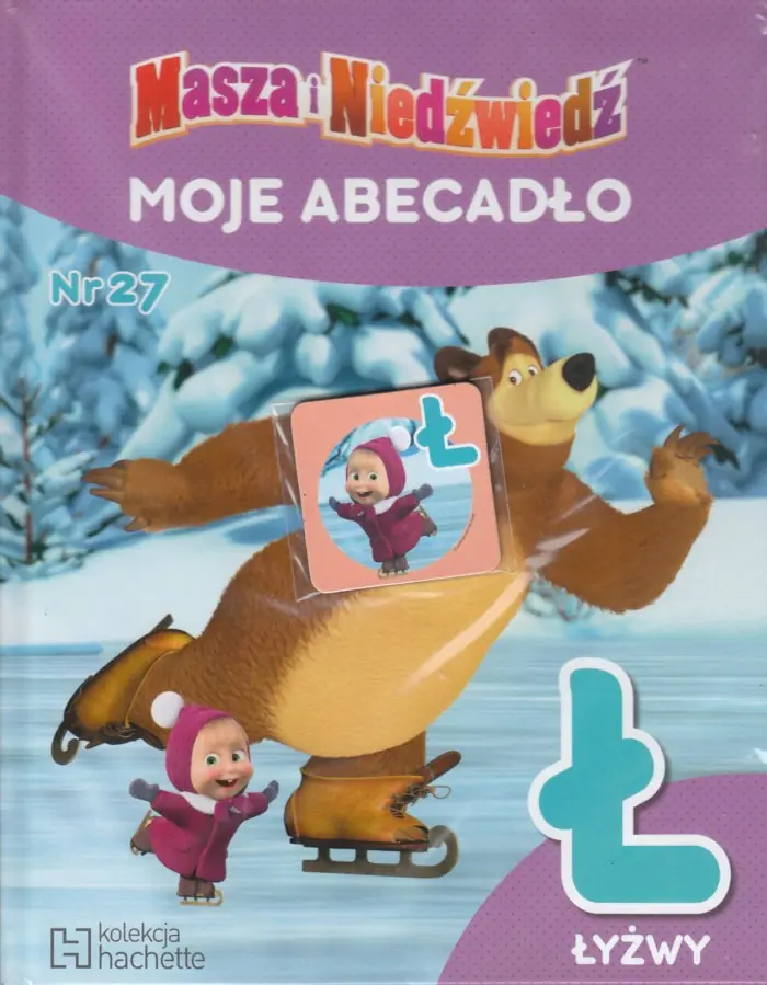 Książka - Moje abecadło nr 27 : Masza i niedźwiedź : Ł łyżwy