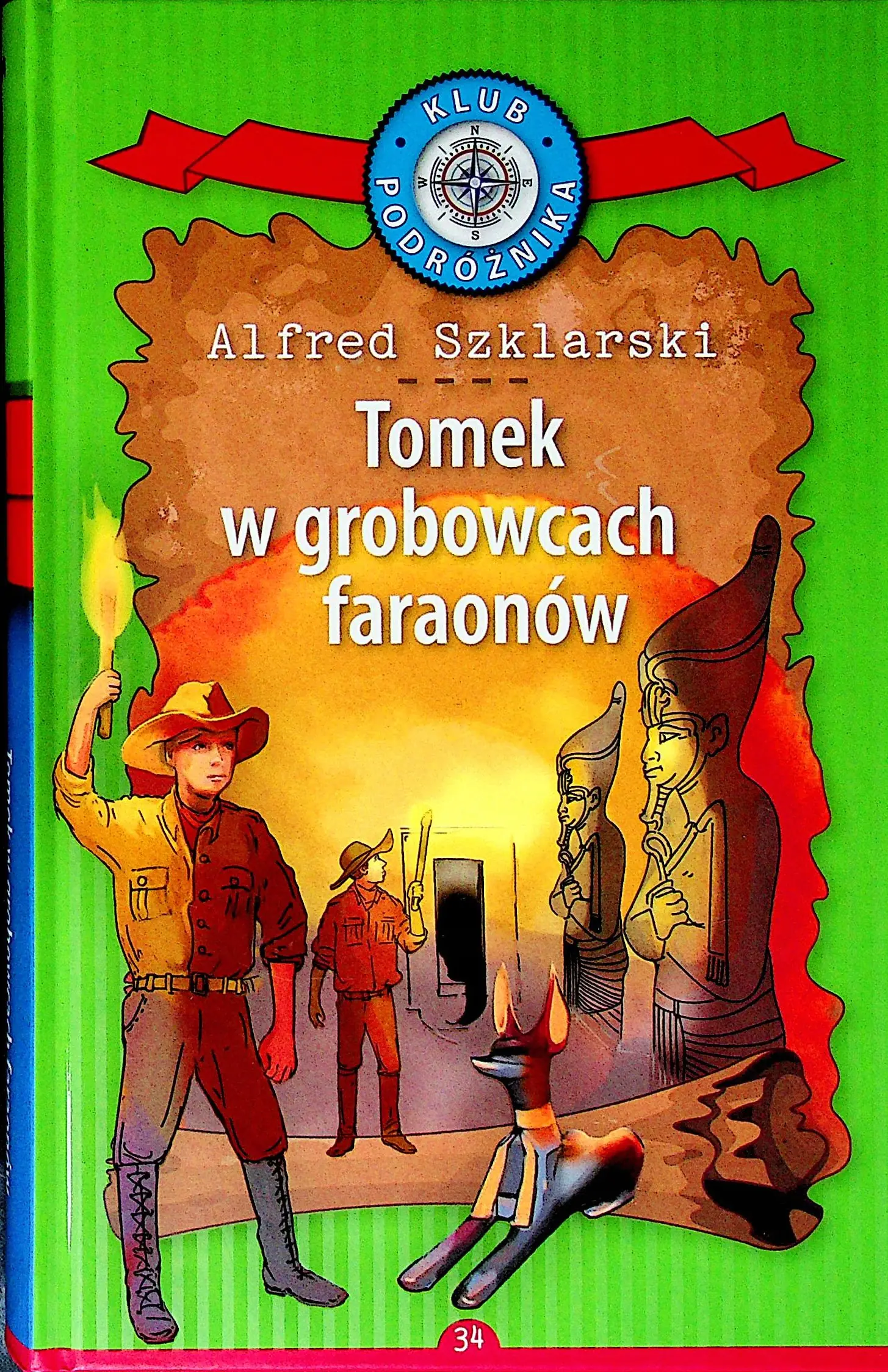 Książka - Tomek w grobowcach faraonów. Kolekcja: Klub Podróżnika. Tom 34