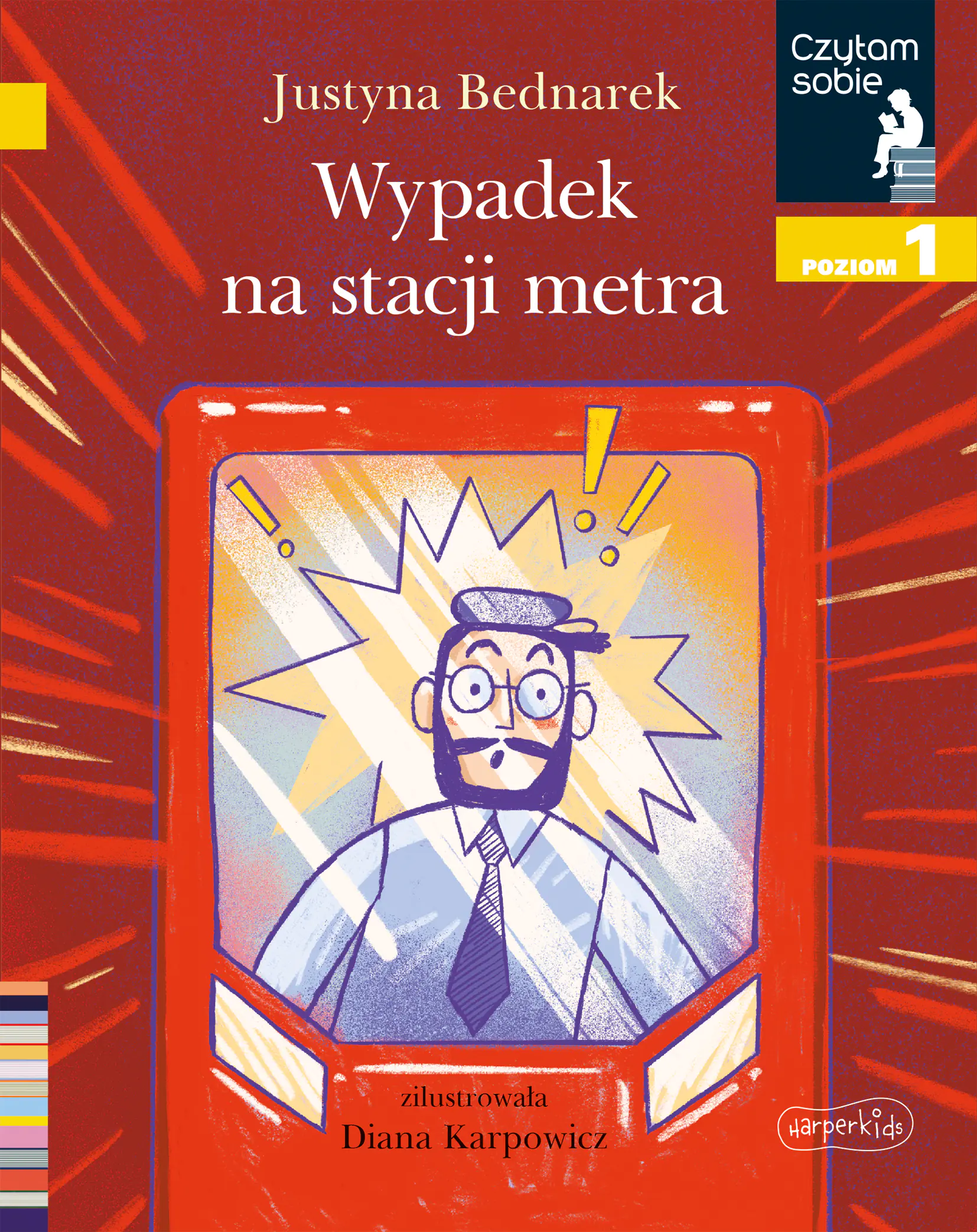 Książka - Wypadek na stacji metra. Czytam sobie. Poziom 1