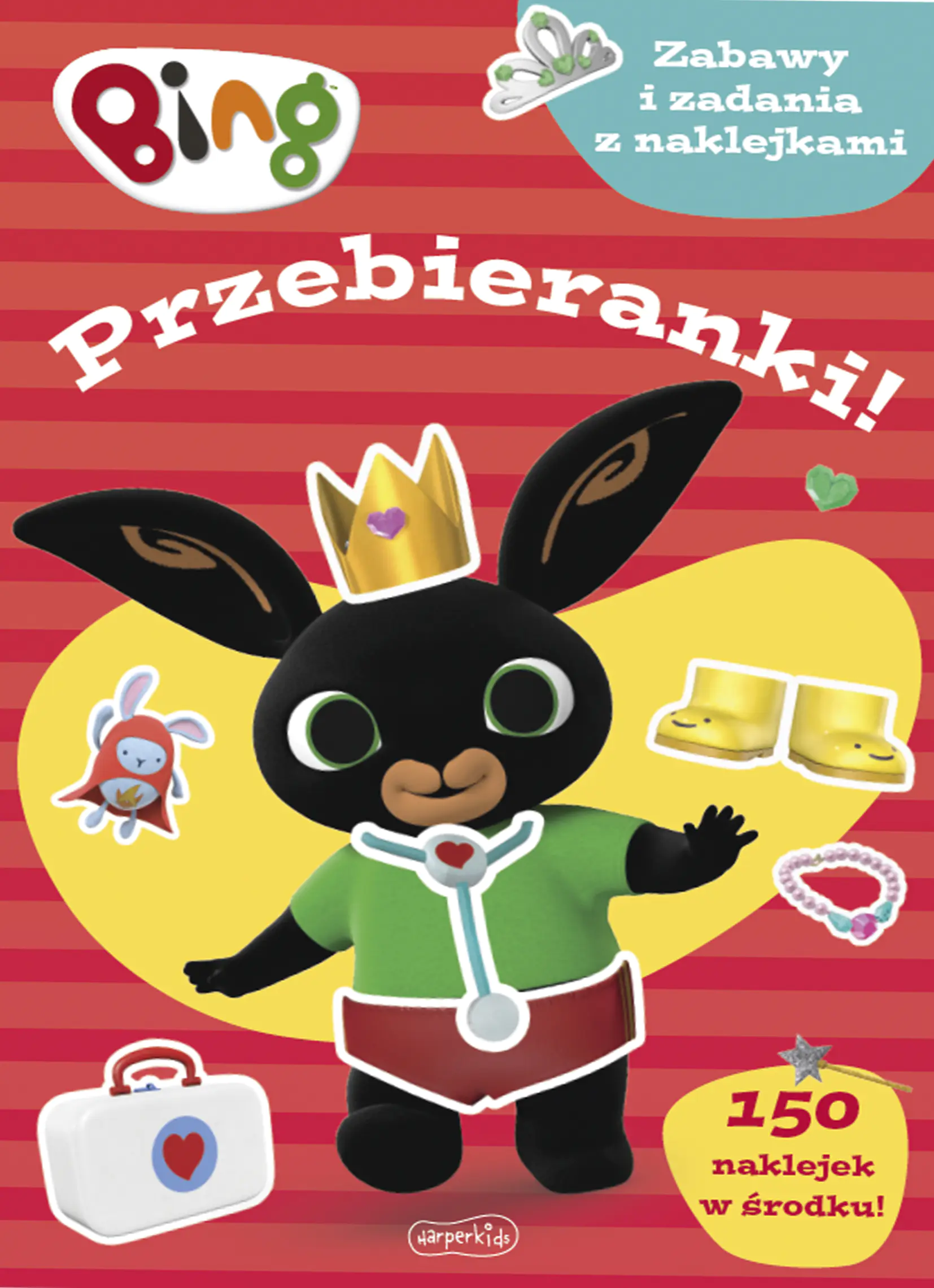 Książka - Bing. Przebieranki! Zabawy i zadania z naklejkami