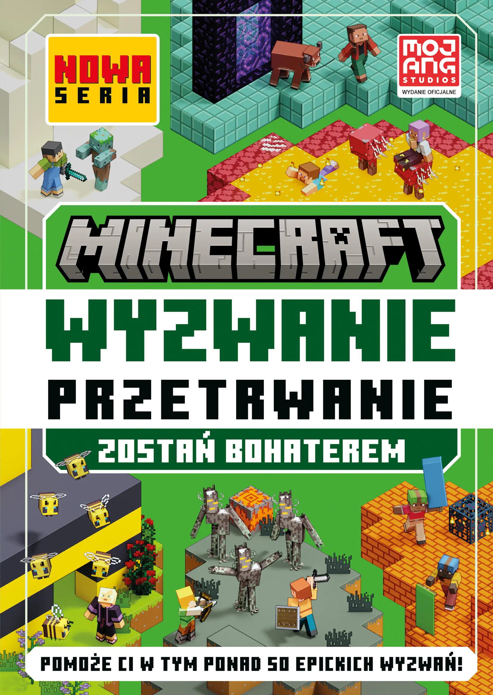 Książka - Minecraft. Wyzwanie przetrwanie. Zostań bohaterem