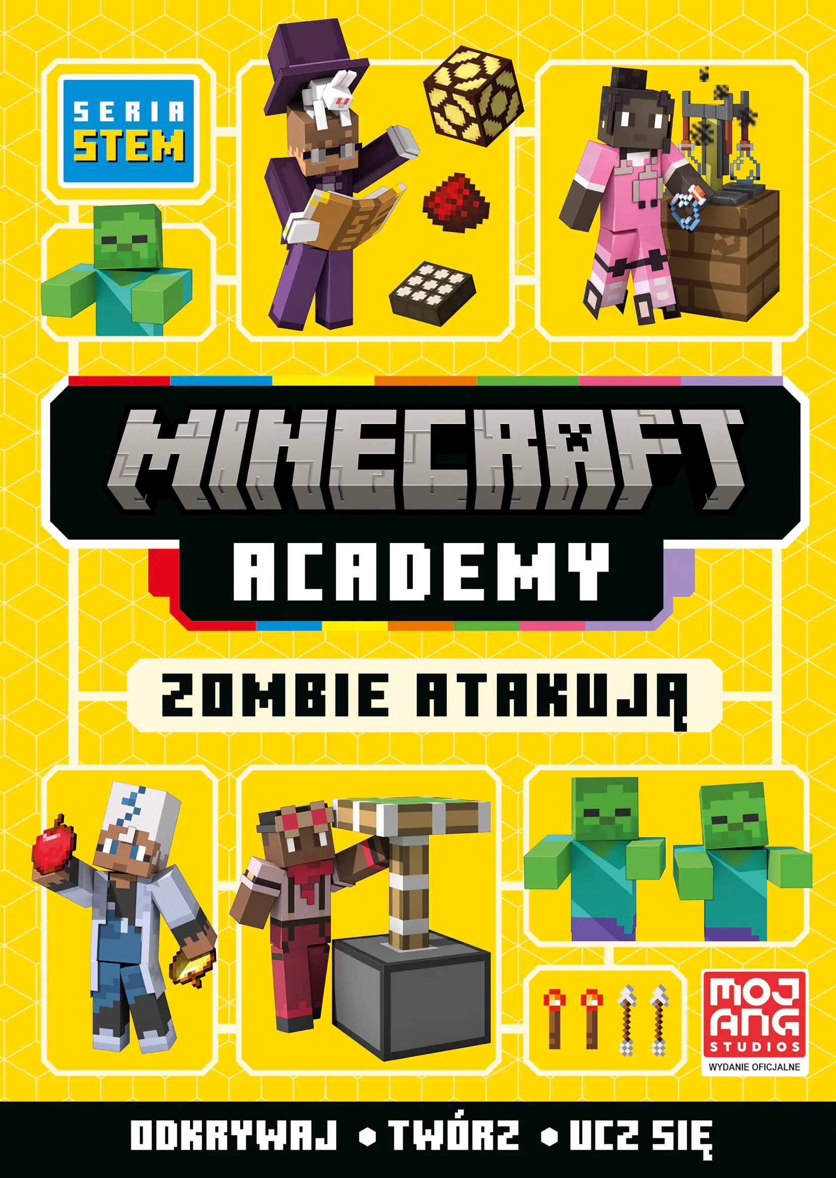 Książka - Minecraft Academy. Zombie atakują