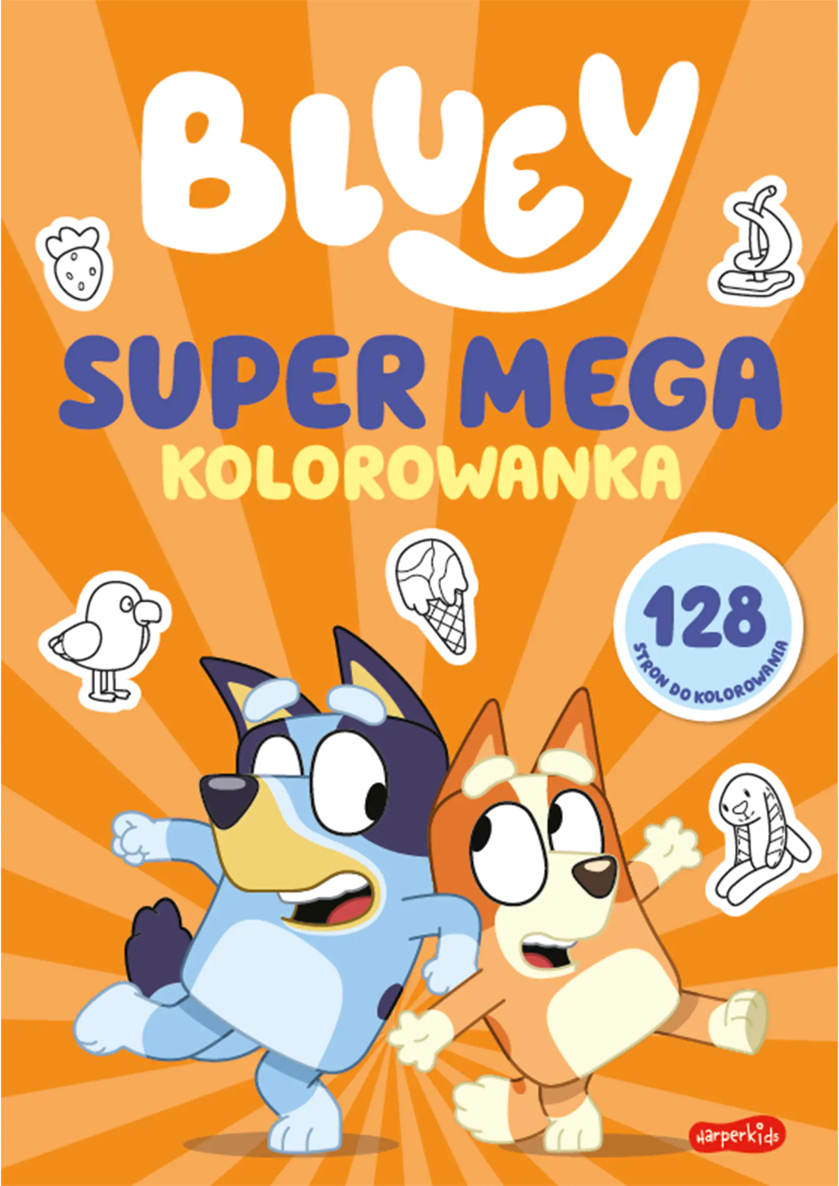 Książka - Bluey. SUPER MEGA kolorowanka