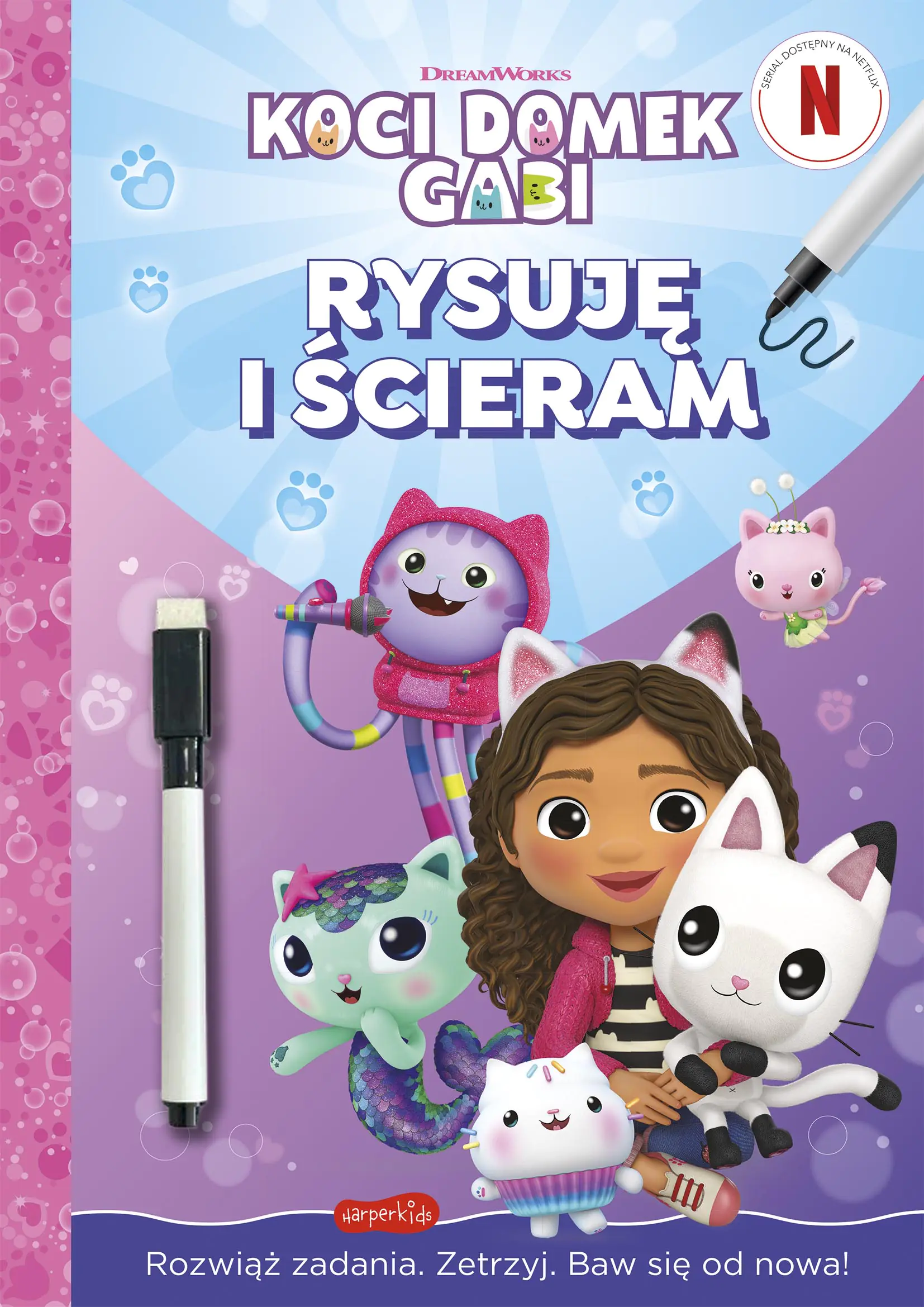 Książka - Koci Domek Gabi. Rysuję i ścieram