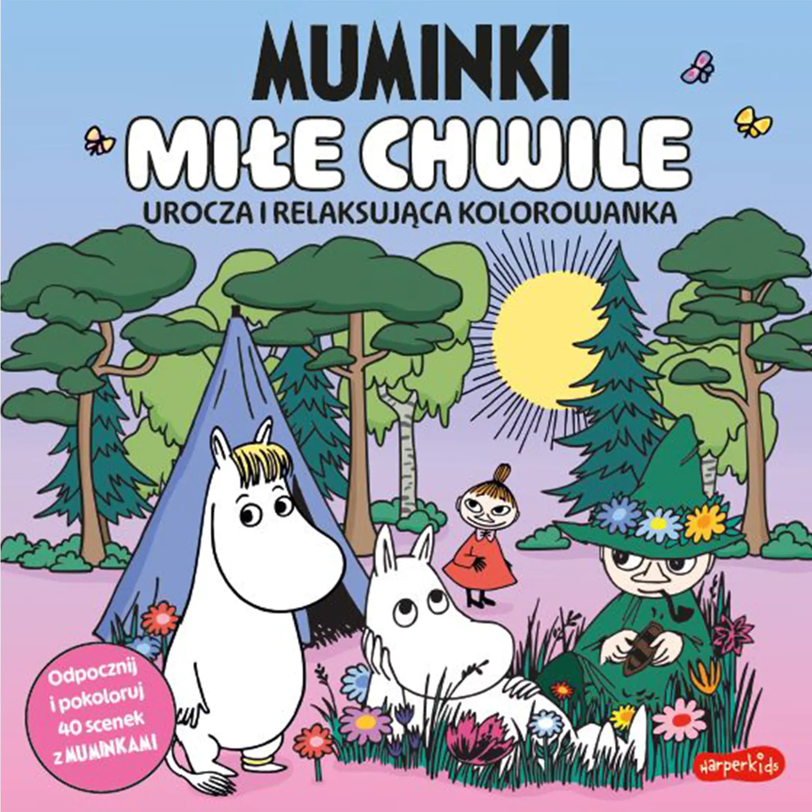 Książka - Muminki. Miłe chwile. Urocza i relaksująca kolorowanka