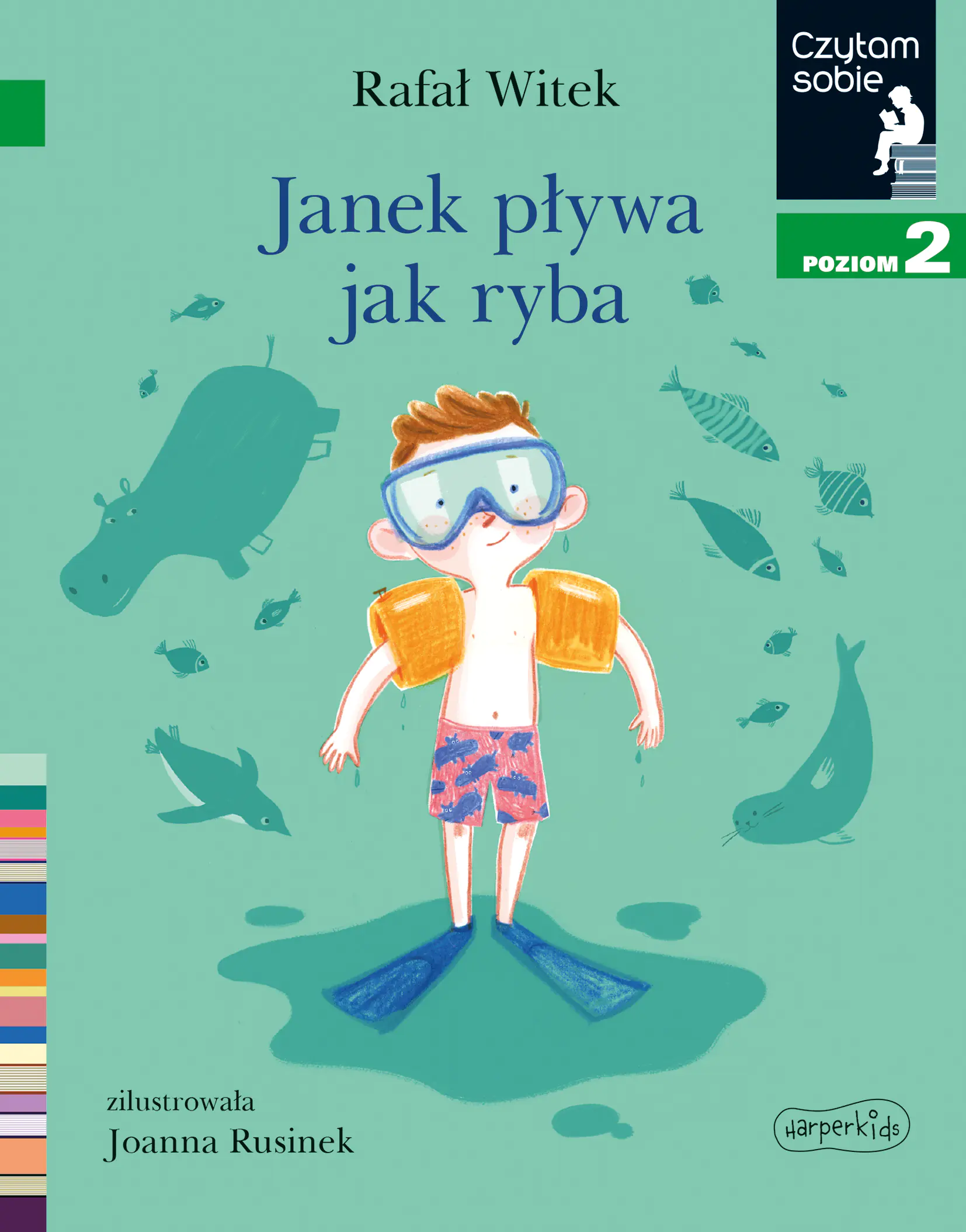 Książka - Janek pływa jak ryba. Czytam sobie. Poziom 2