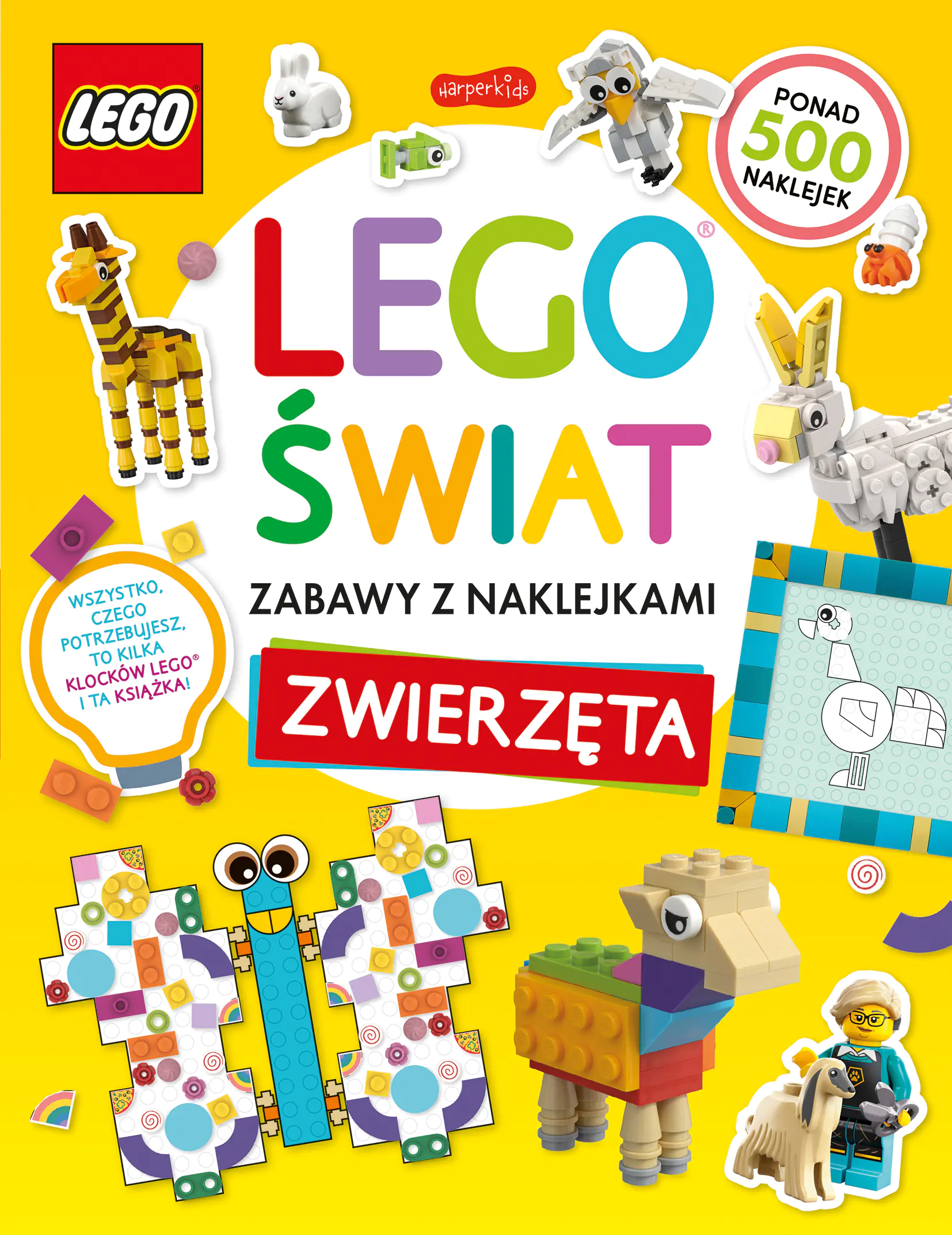 Książka - LEGO® świat. Zabawy z naklejkami. Zwierzęta