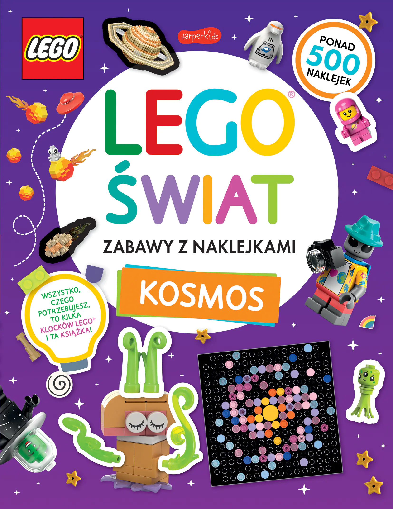 Książka - LEGO&reg; świat. Zabawy z naklejkami. Kosmos