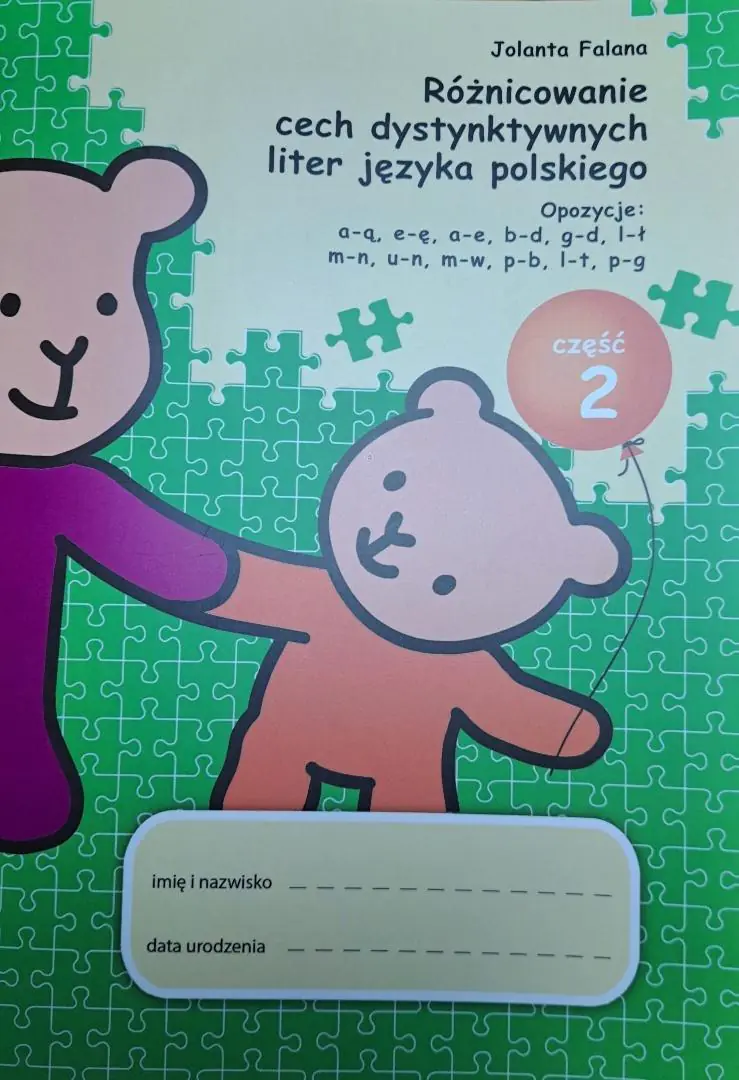 Książka - Różnicowanie cech dystynktywnych liter cz.2